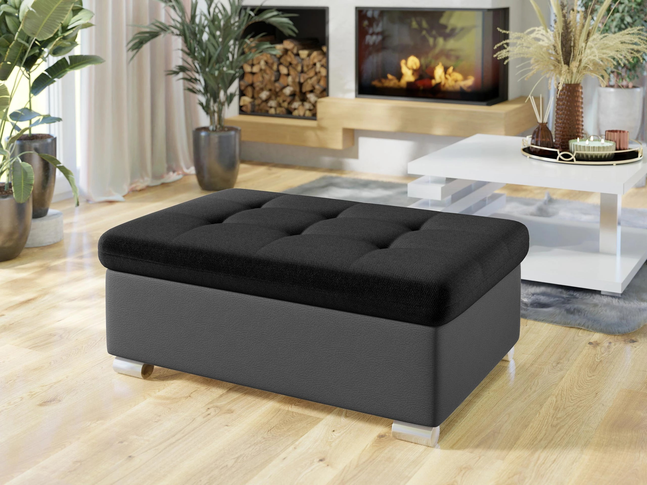 Banc rembourré Comfivo Gemma I (Soft 029 + Kronos 07)