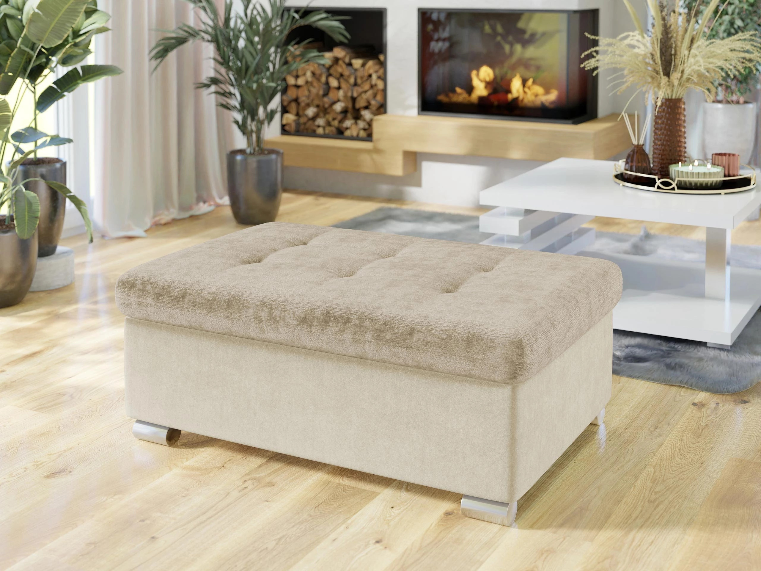 Banc rembourré Comfivo Gemma I (Venus Velvet 2927 + Miu 2041)