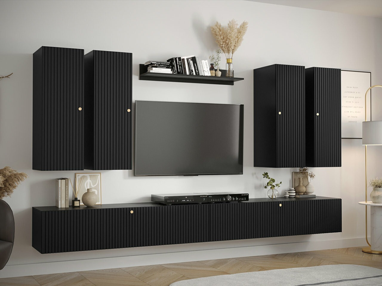 Meuble TV Anulio II (Noir)