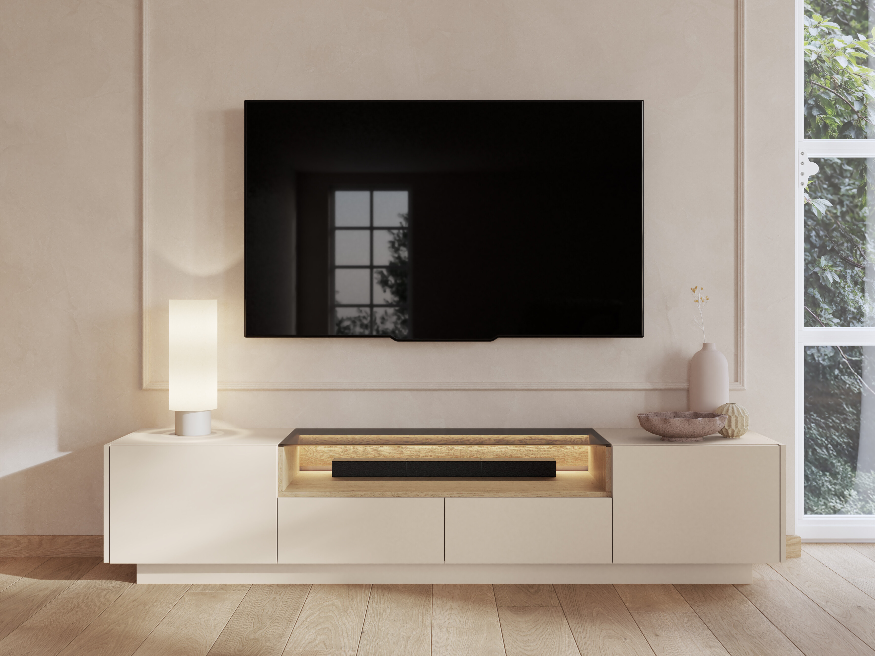 Meuble TV Salmeli 101 (Beige)