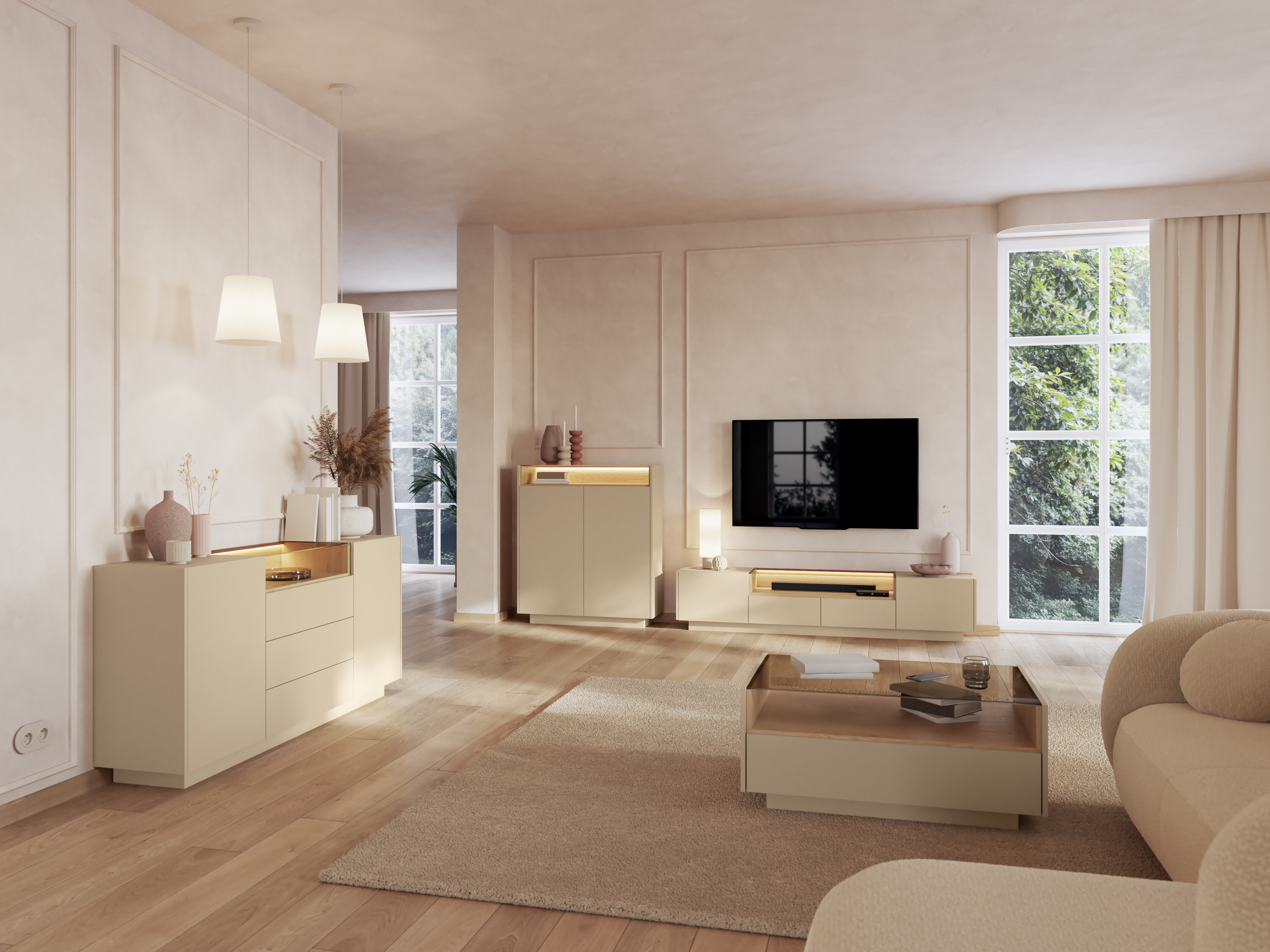 Meuble TV Salmeli 101 (Cappuccino)