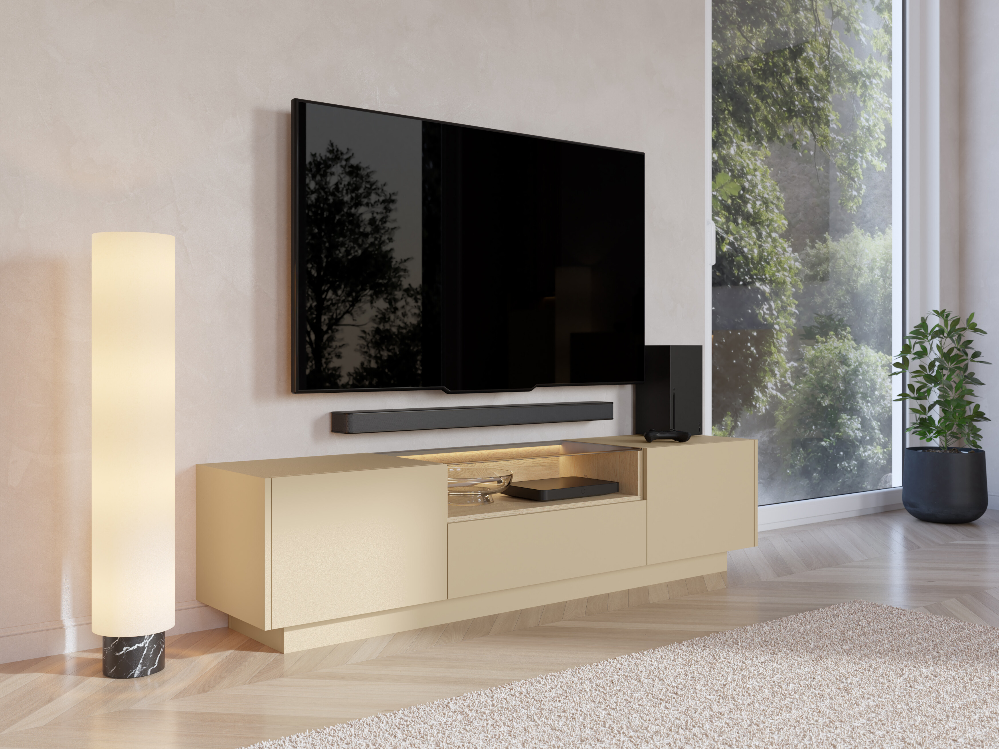 Meuble TV Salmeli 102 (Cappuccino)