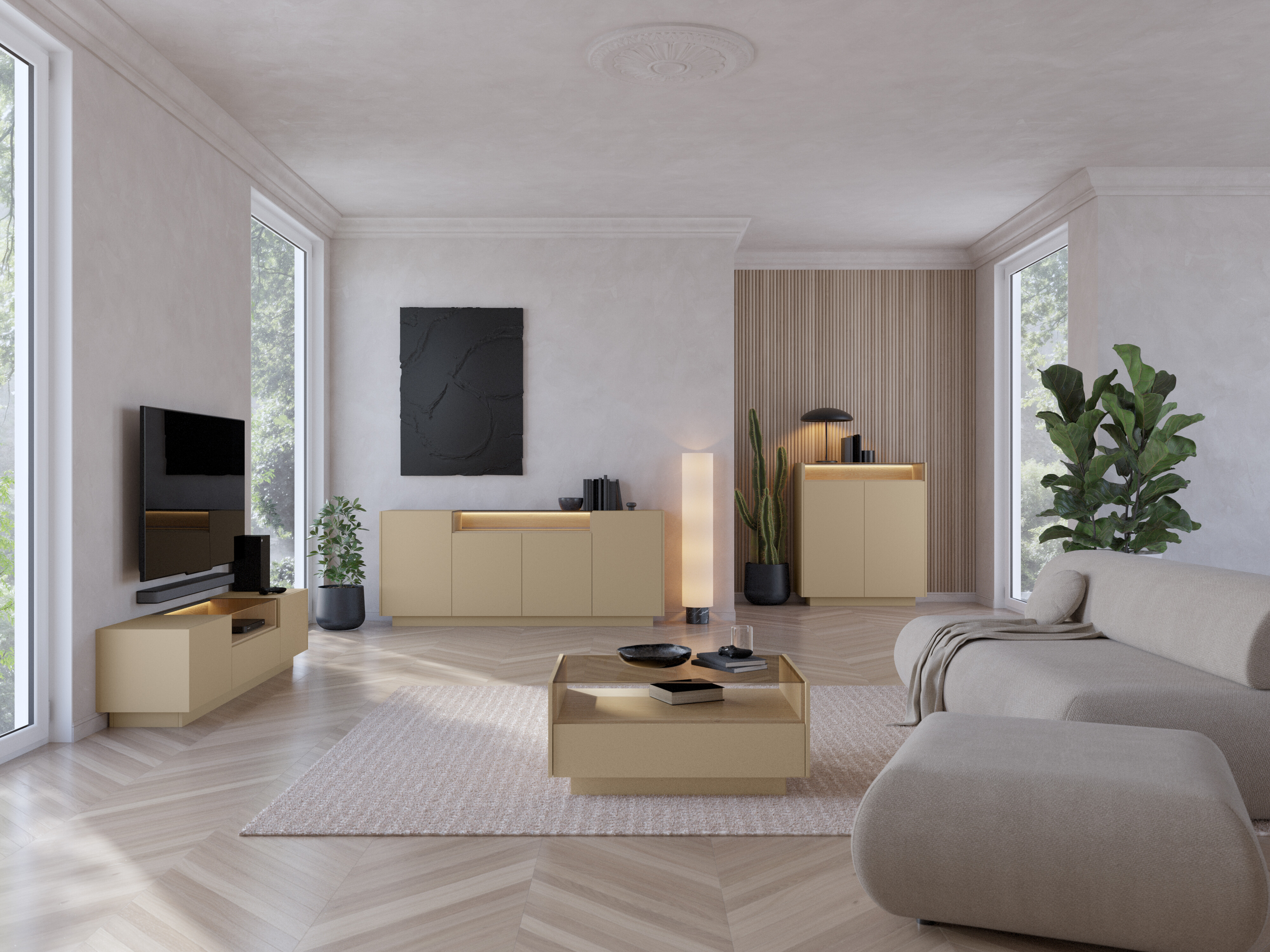 Meuble TV Salmeli 102 (Cappuccino)