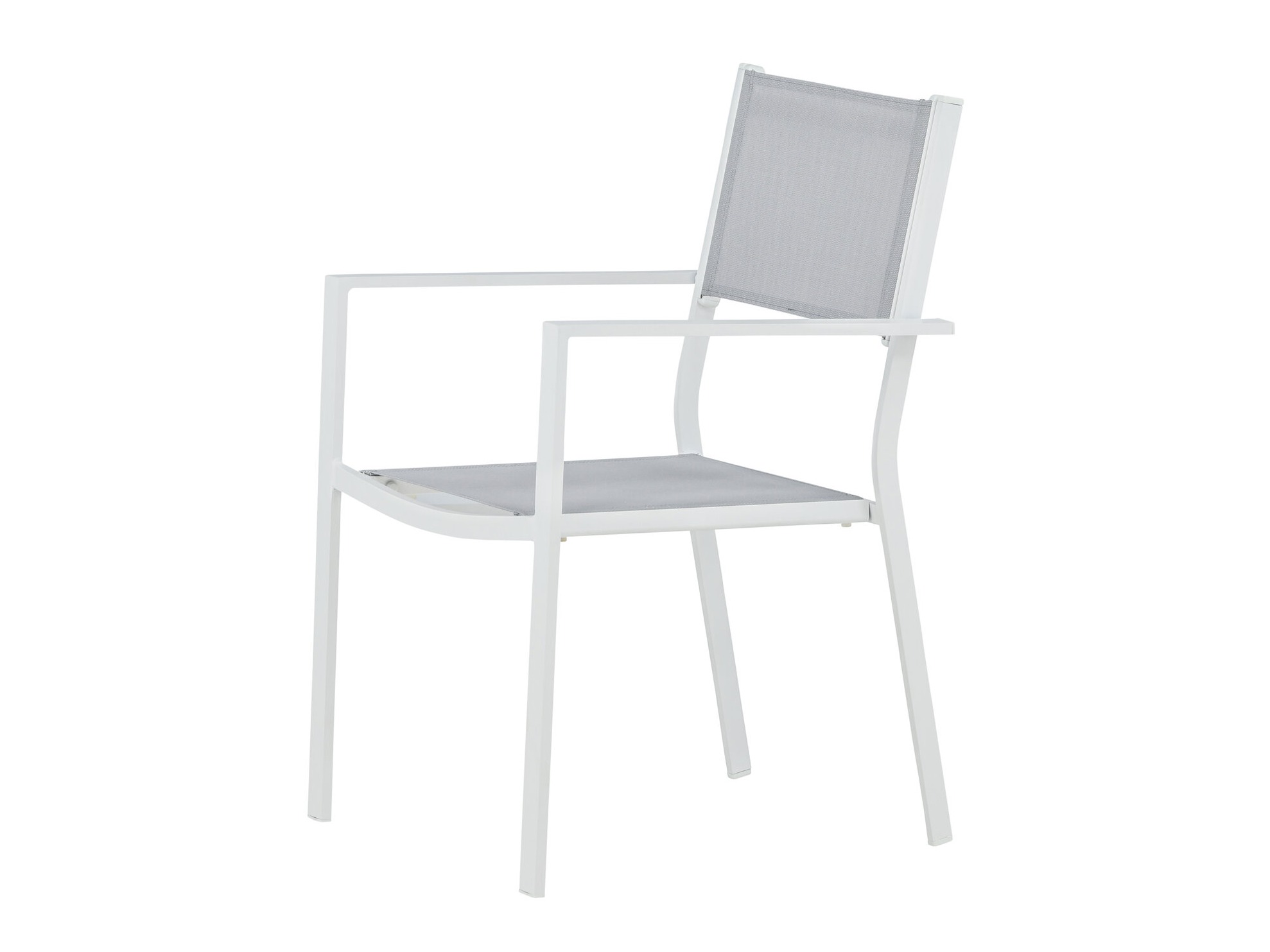 Chaise de jardin Dallas 746 (Blanc + Gris)