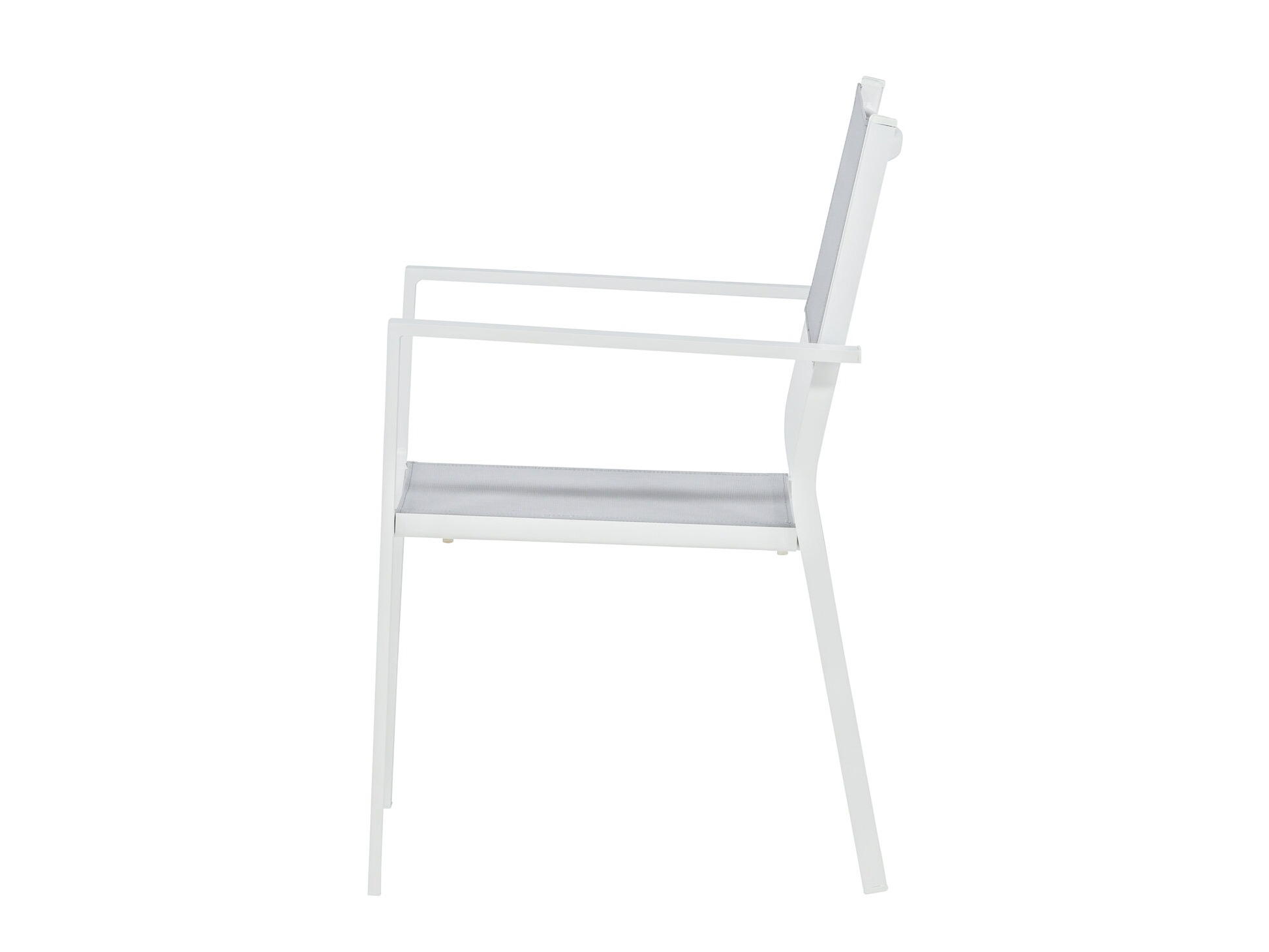 Chaise de jardin Dallas 746 (Blanc + Gris)