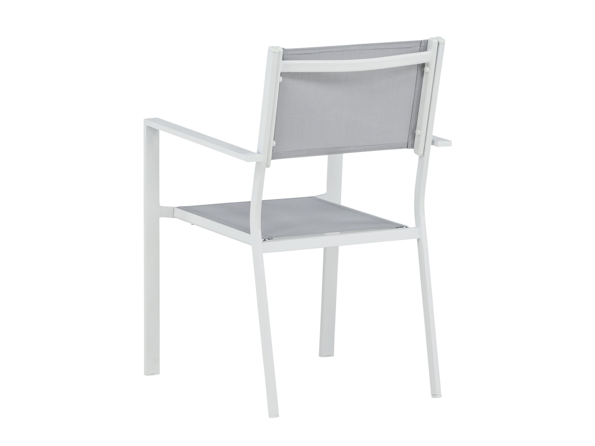 Chaise de jardin Dallas 746 (Blanc + Gris)