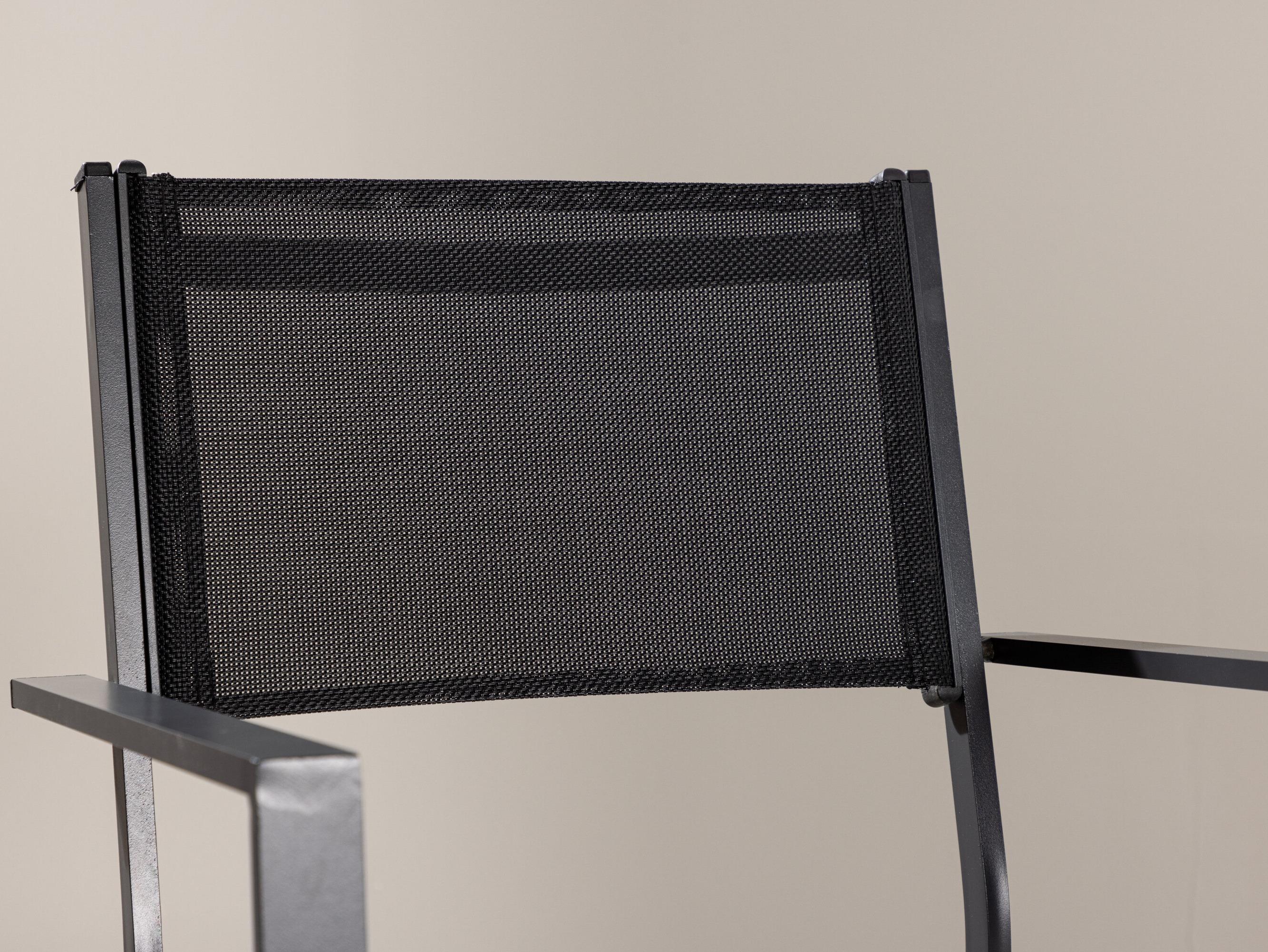 Chaise de jardin Dallas 746 (Noir + Gris clair)