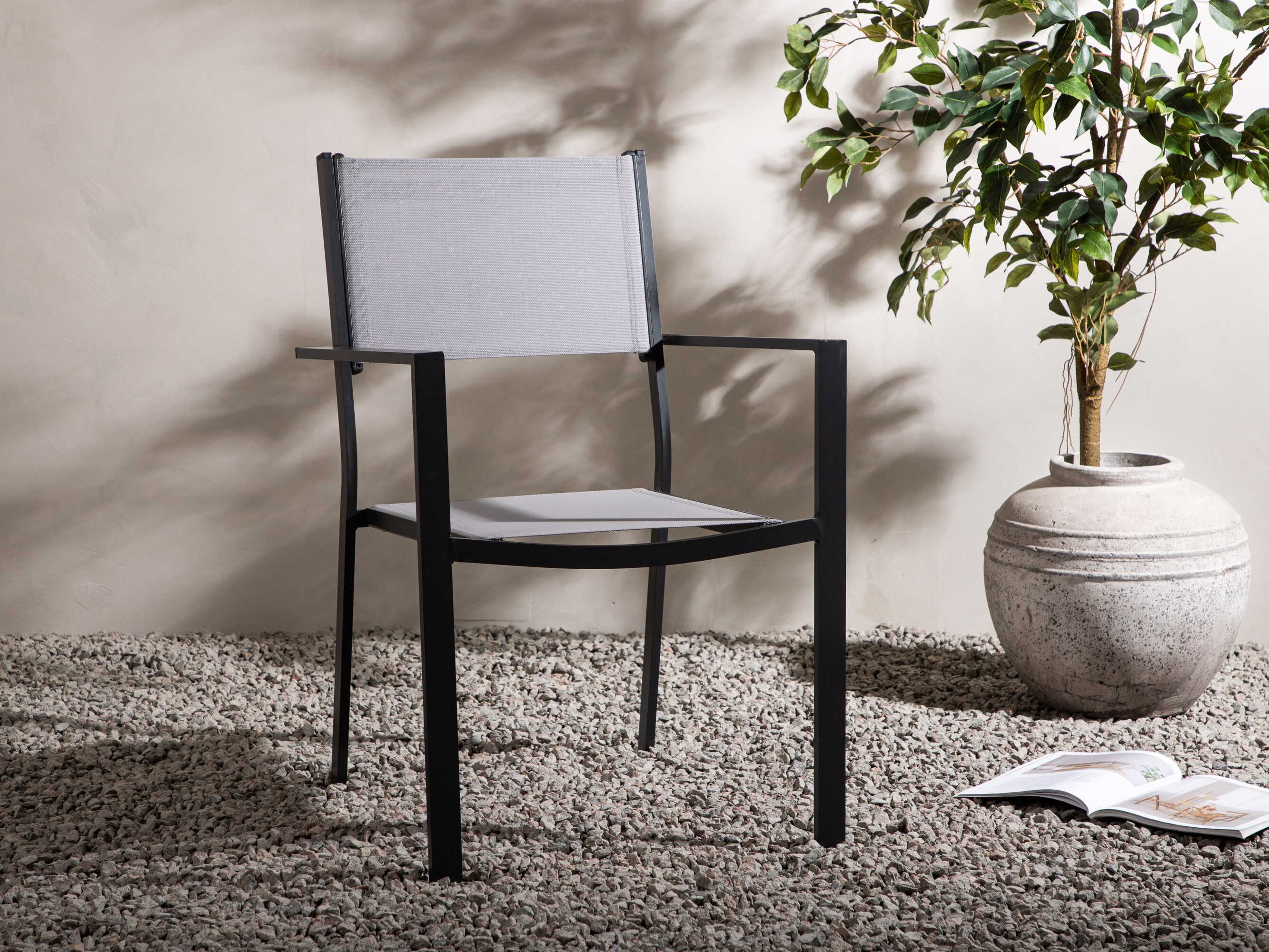 Chaise de jardin Dallas 746 (Noir)