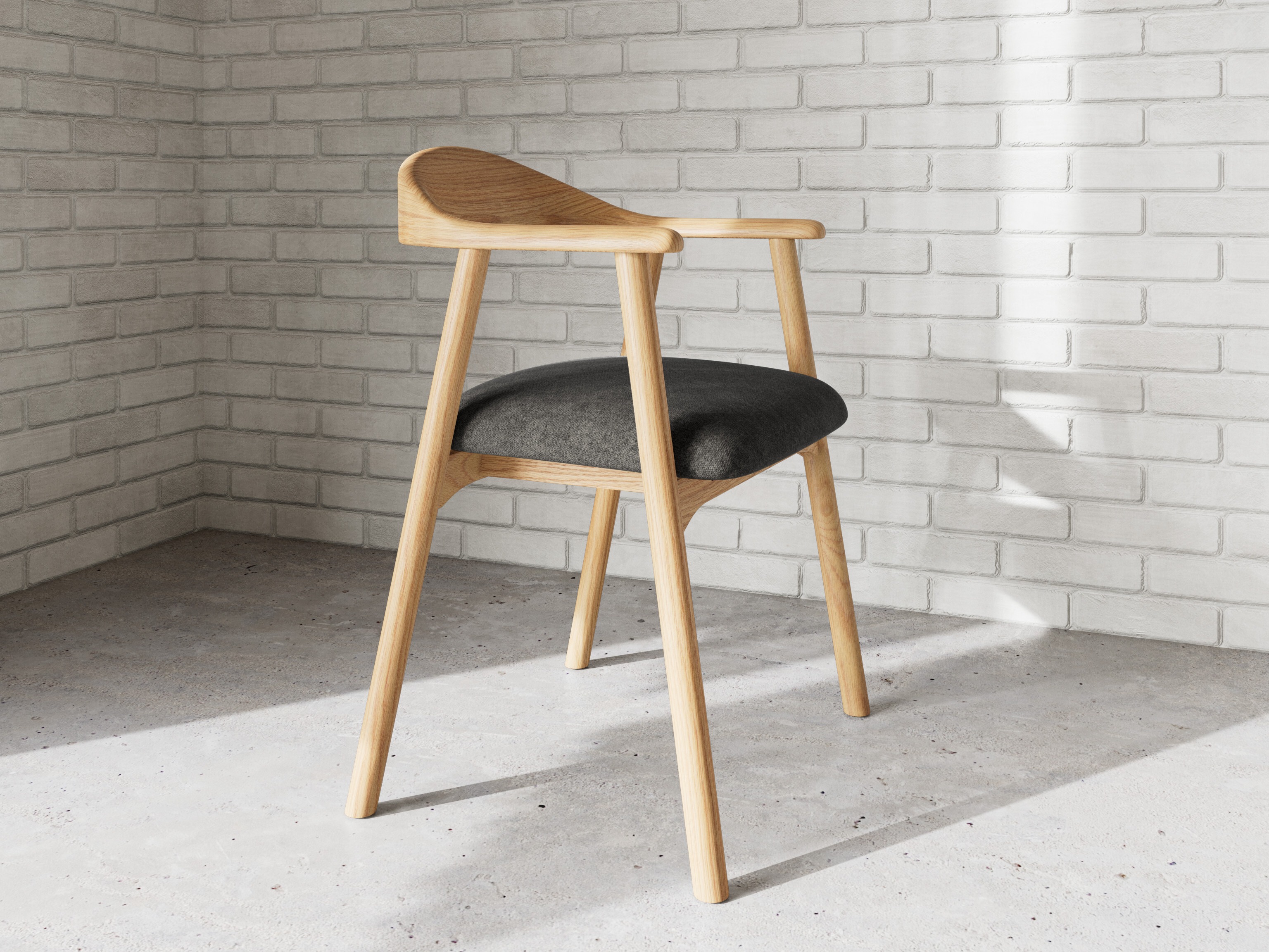 Chaise Norsica 1093 (Gris foncé)