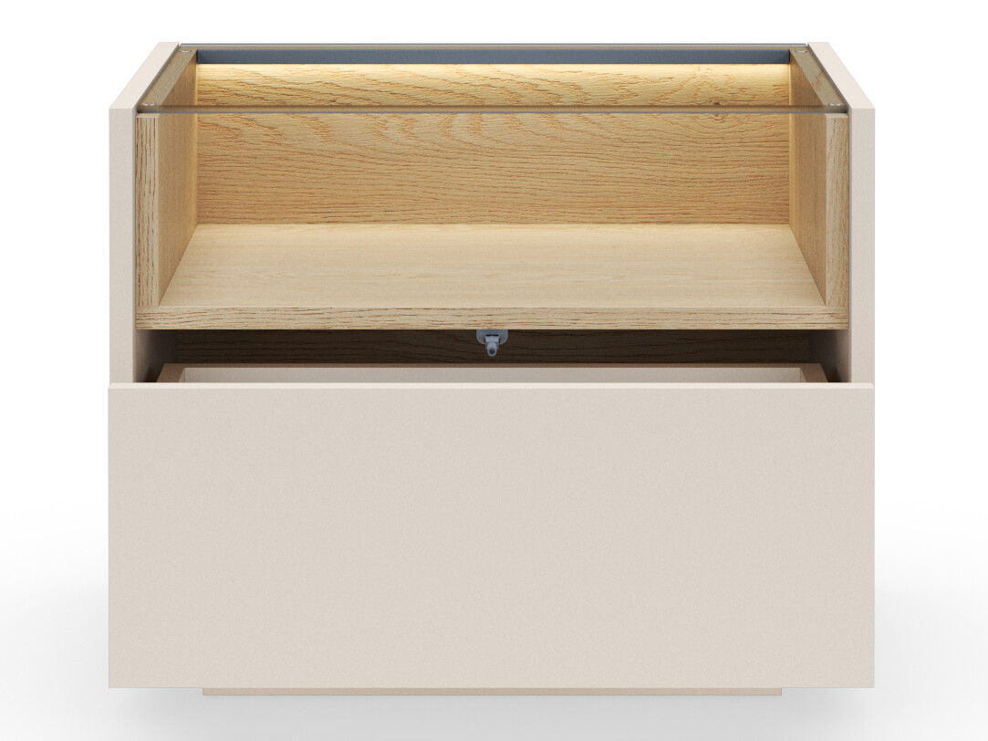 Table de chevet Salmeli 104 (Beige)