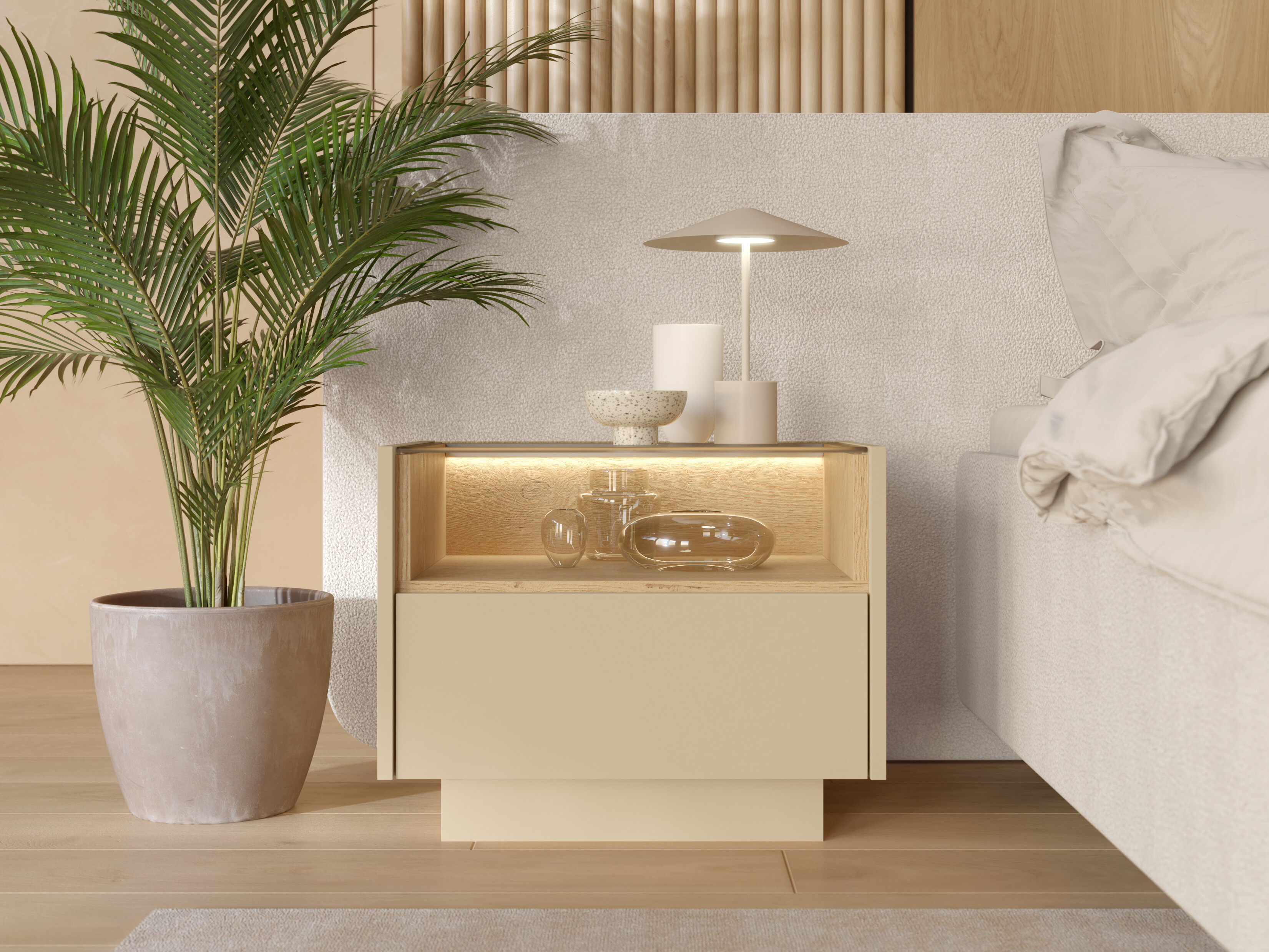 Table de chevet Salmeli 104 (Cappuccino)