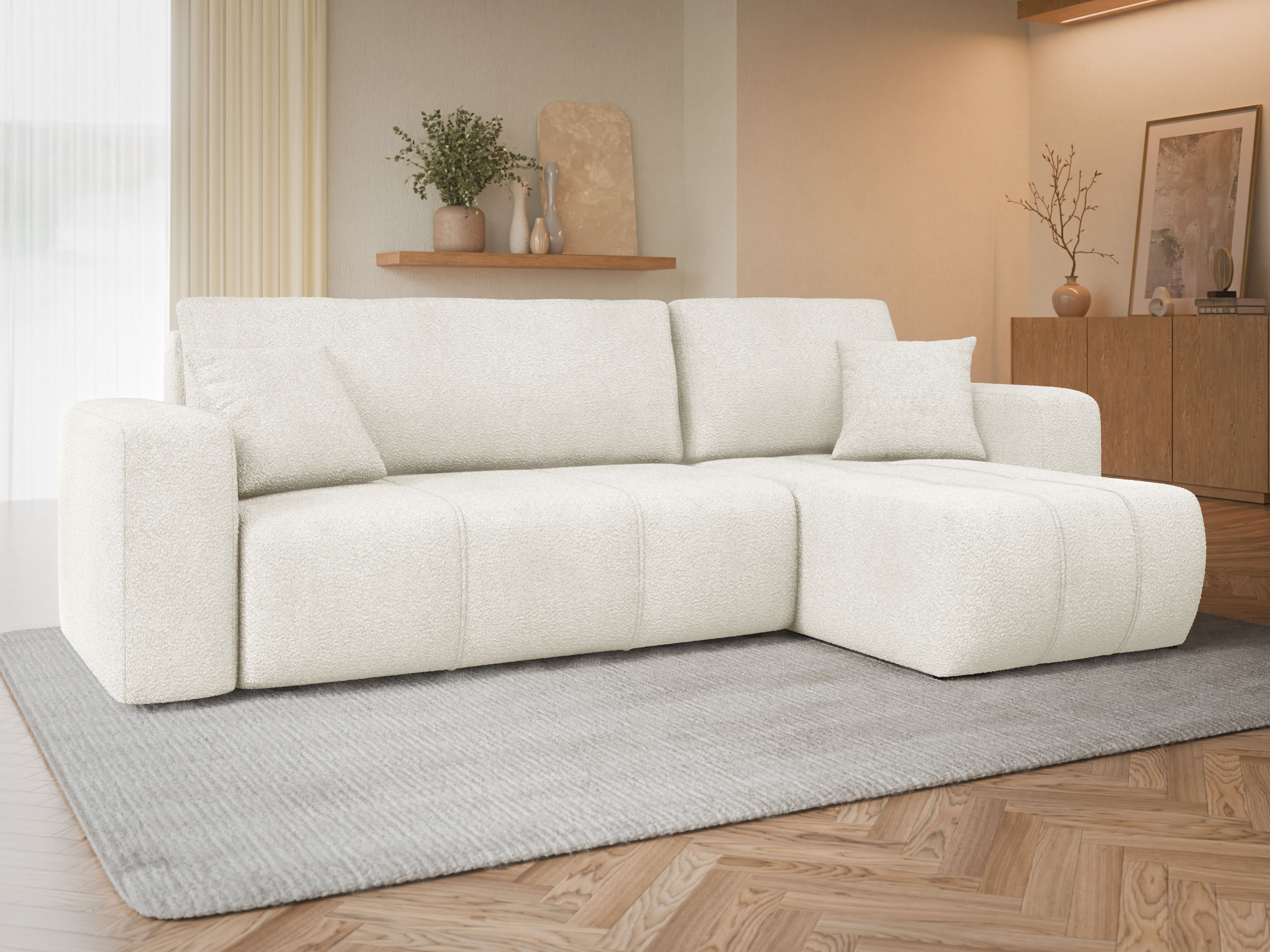 Canapé d'angle Comfivo Laurus (Coral 15)