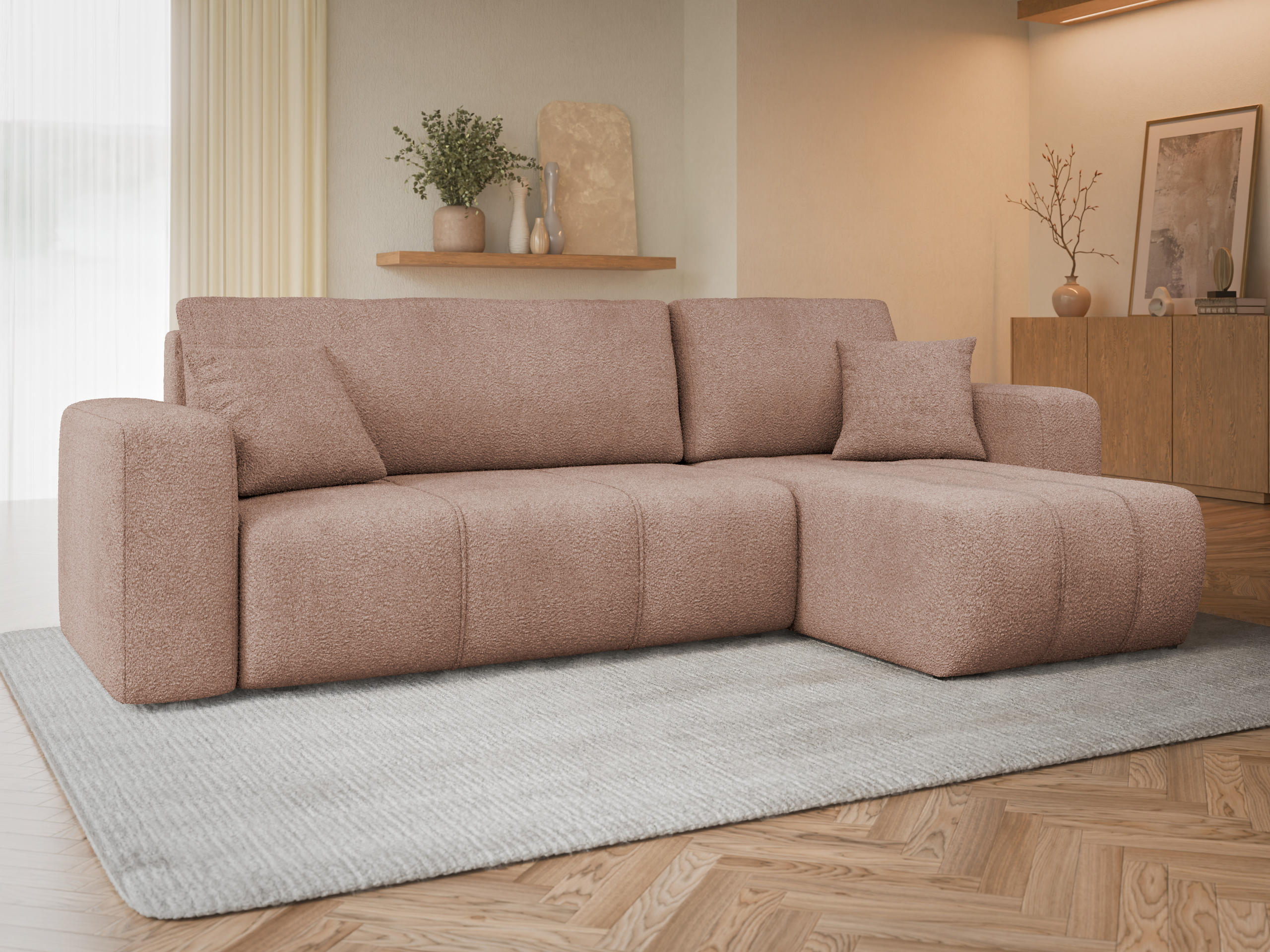 Canapé d'angle Comfivo Laurus (Coral 45)