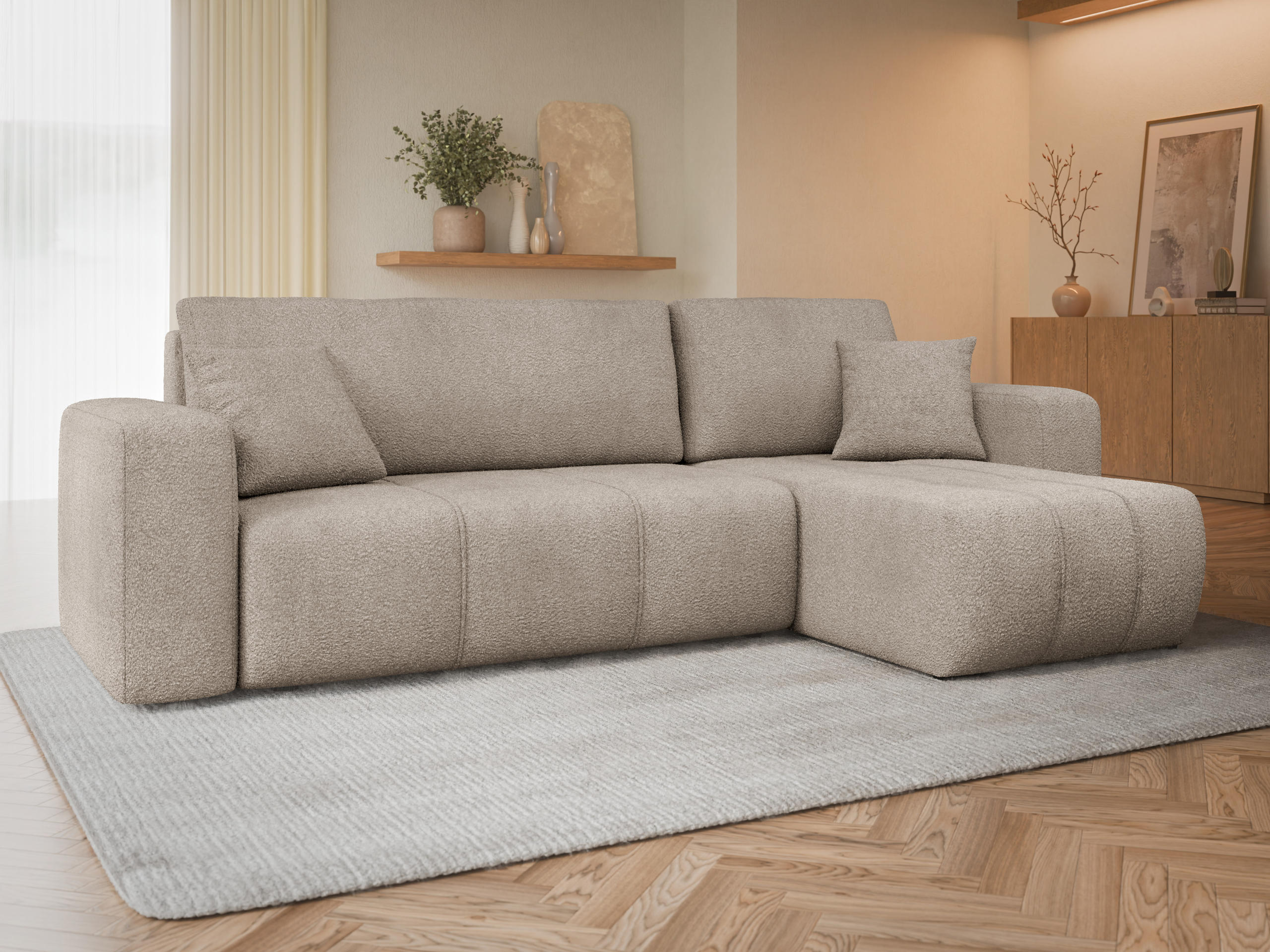 Canapé d'angle Comfivo Laurus (Coral 50)
