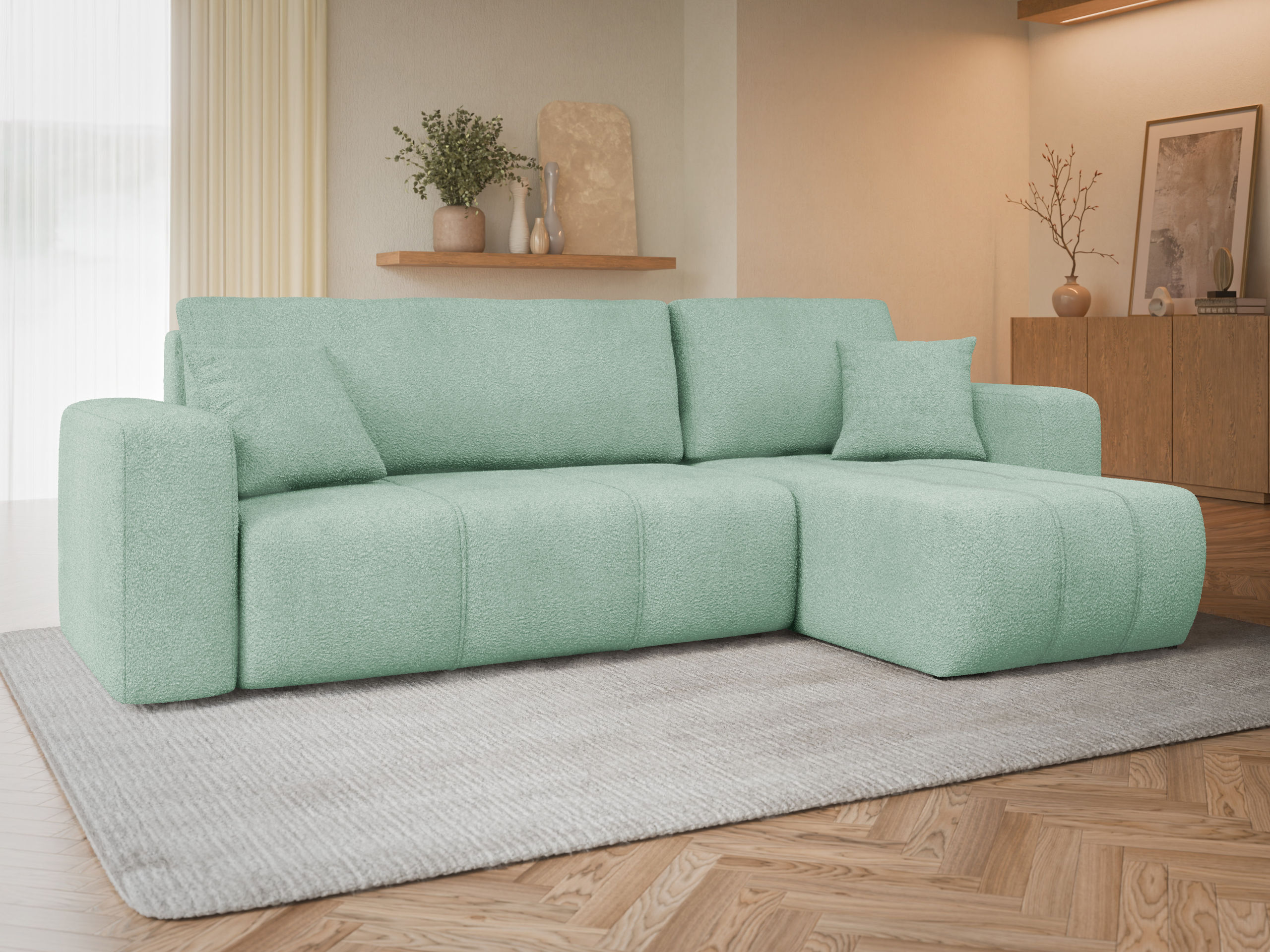 Canapé d'angle Comfivo Laurus (Coral 55)