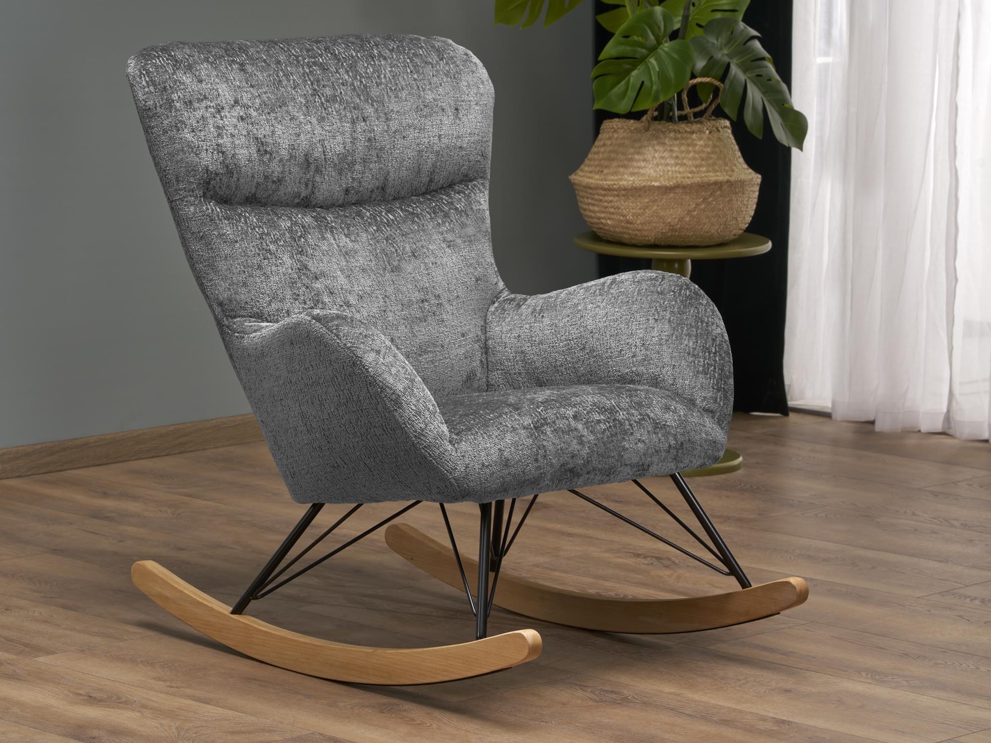 Chaise à bascule Houston 1594 (Gris)