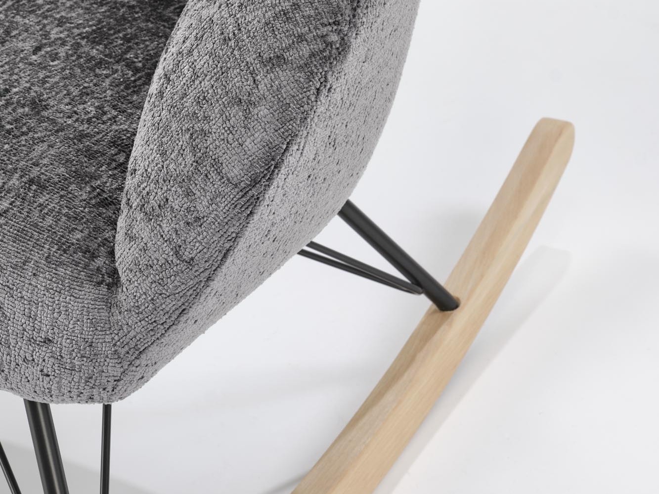 Chaise à bascule Houston 1594 (Gris)