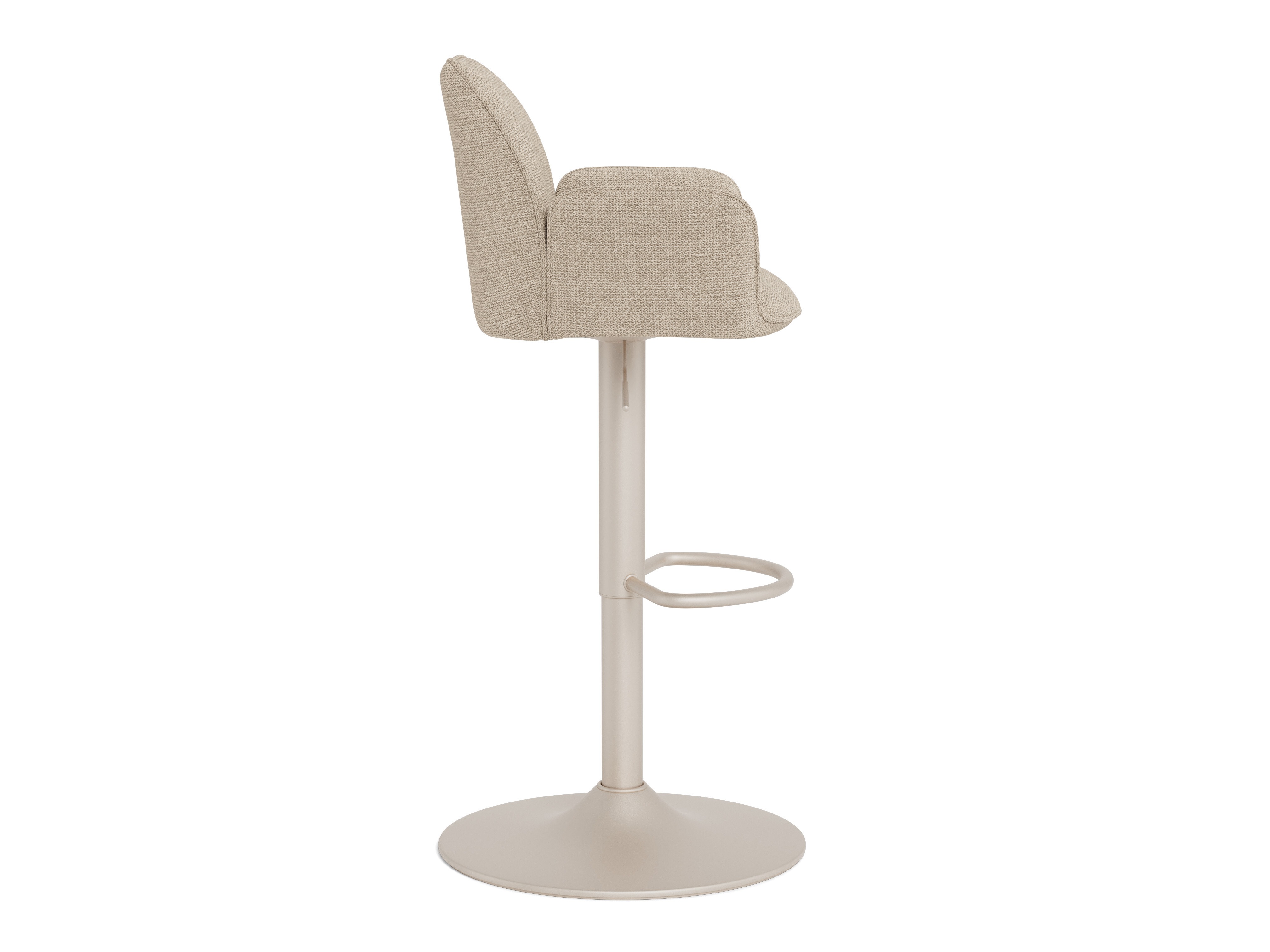 Chaise de bar mi-hauteur Norsica 1094 (Beige)