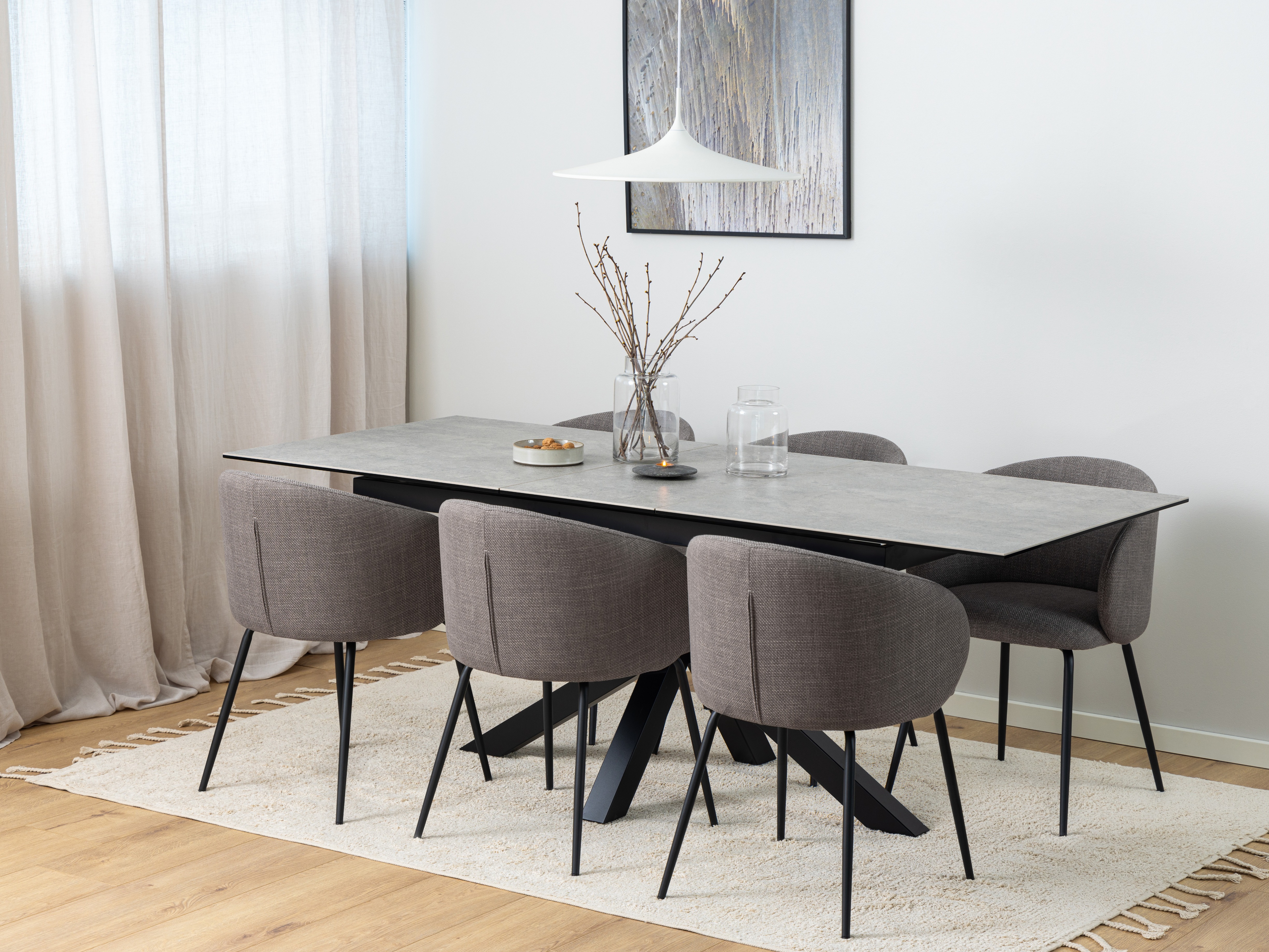 Table Norsica 676 (Gris + Noir)