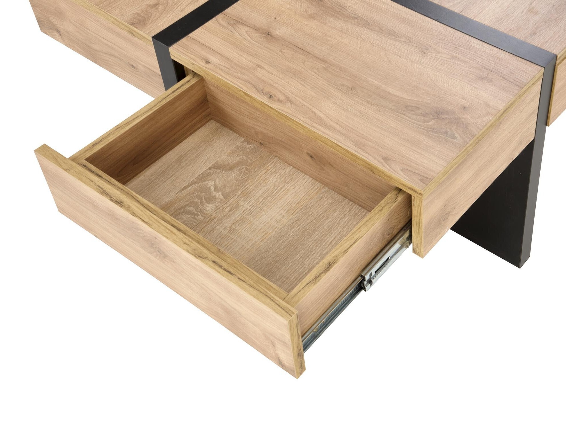 Table basse Houston 1698 (Craft chêne + Noir)