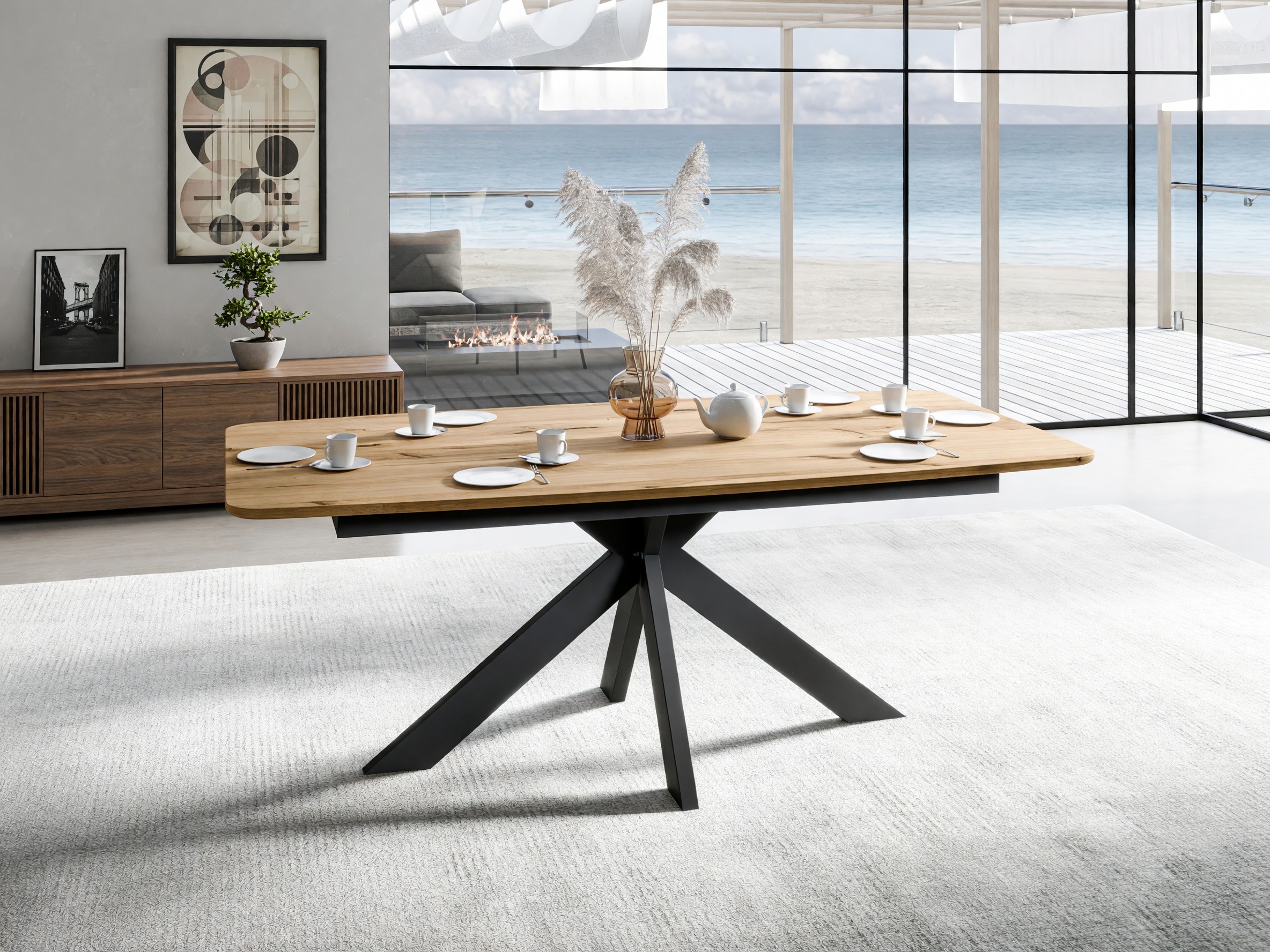 Table Ogden 175 (Chêne clair)