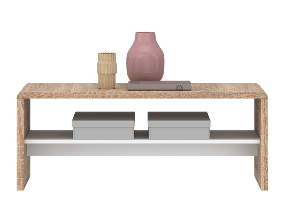 Table basse Ontario 234 (Sonoma chêne + Blanc perle)