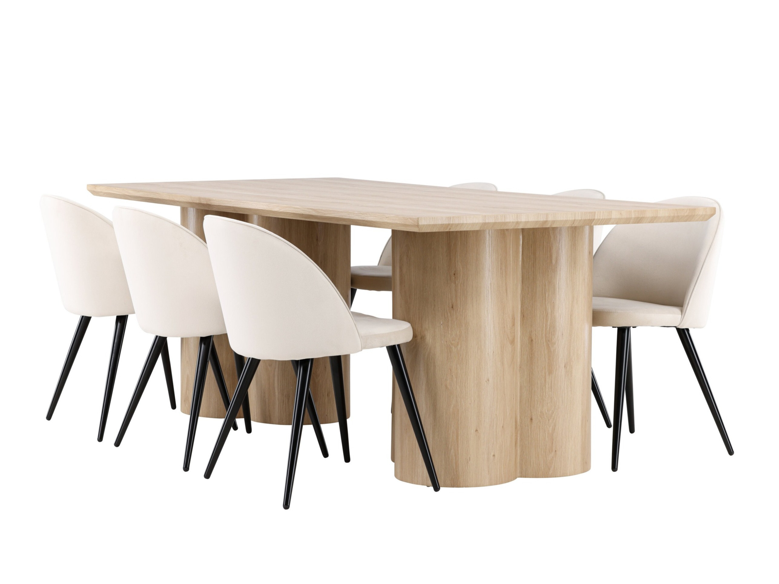 Salle à manger complète Dallas 5330 (Clair bois)