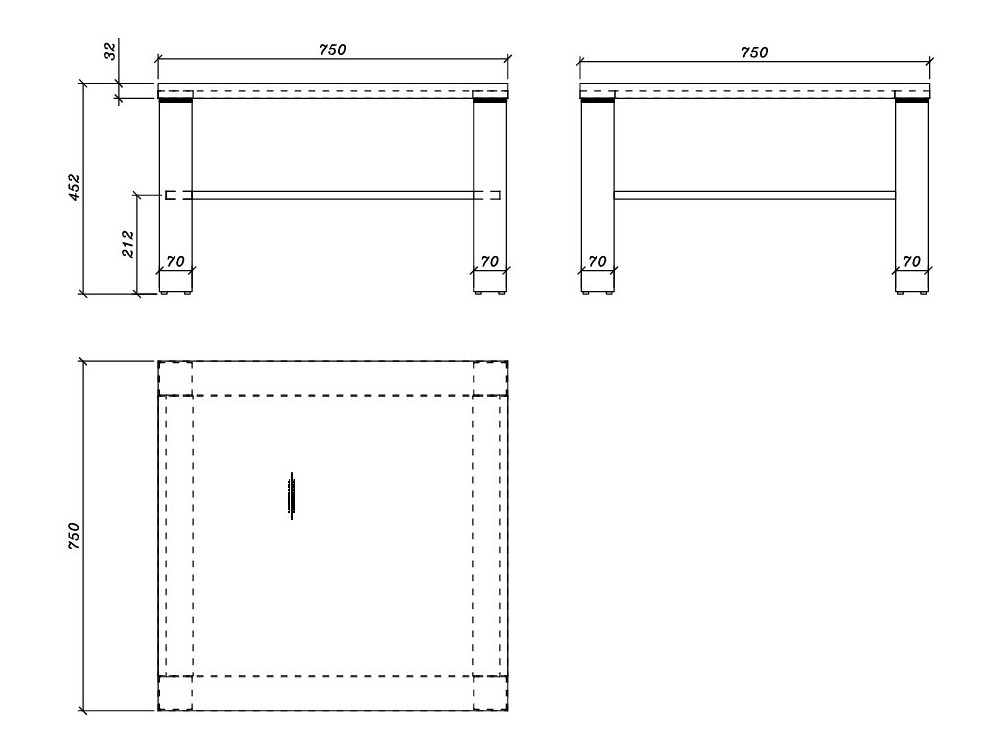 Table basse Ontario 235 (Noir)