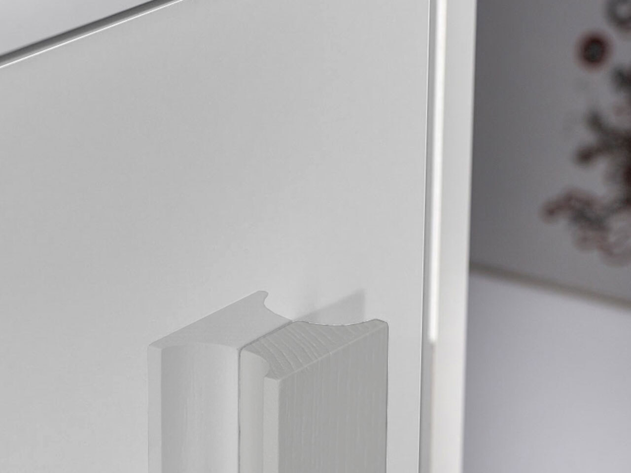 Chambre enfant complète Merevari 107 (Blanc + Blanc brillant + Gris)