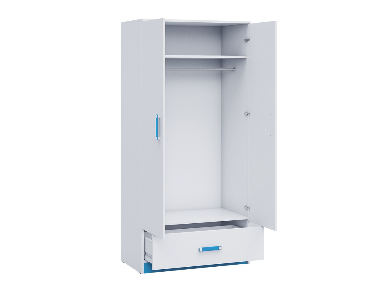 Chambre enfant complète Sorviru 106 (Blanc + Rose)