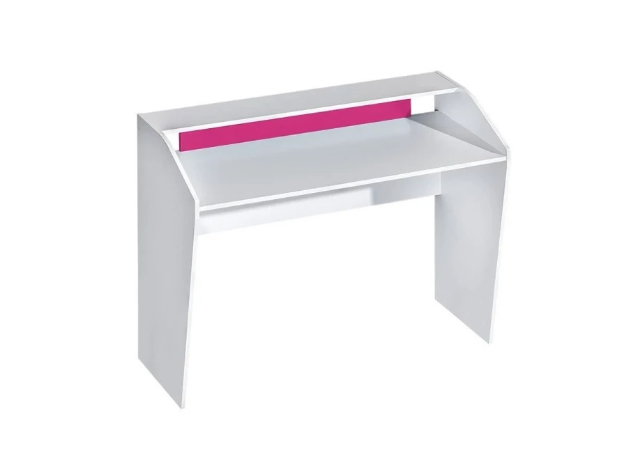 Chambre enfant complète Sorviru 106 (Blanc + Rose)
