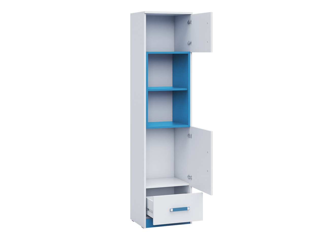Chambre enfant complète Sorviru 107 (Blanc + Rose)