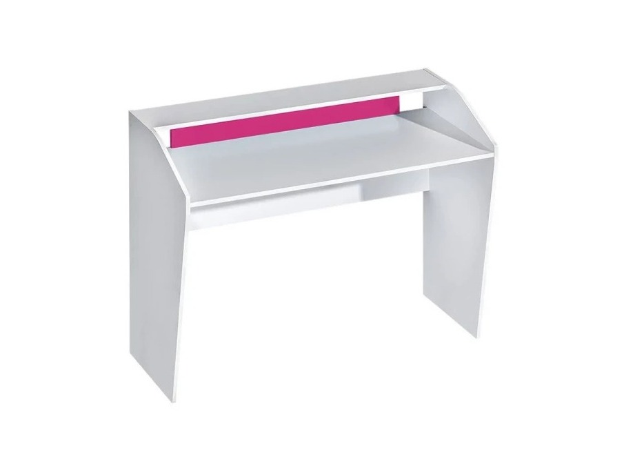 Chambre enfant complète Sorviru 107 (Blanc + Rose)
