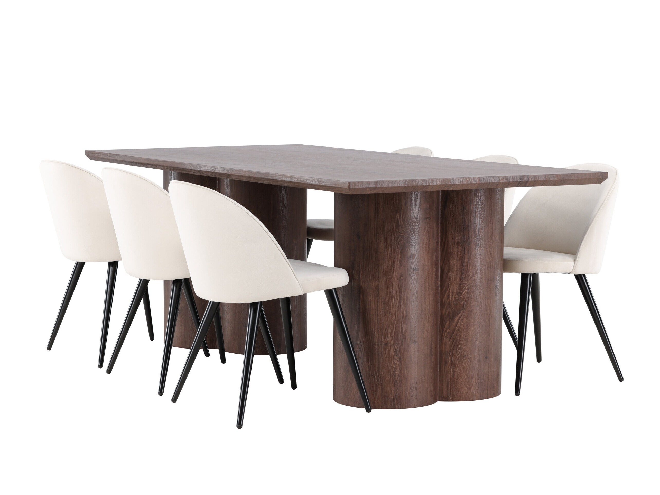 Salle à manger complète Dallas 5330 (Marron)