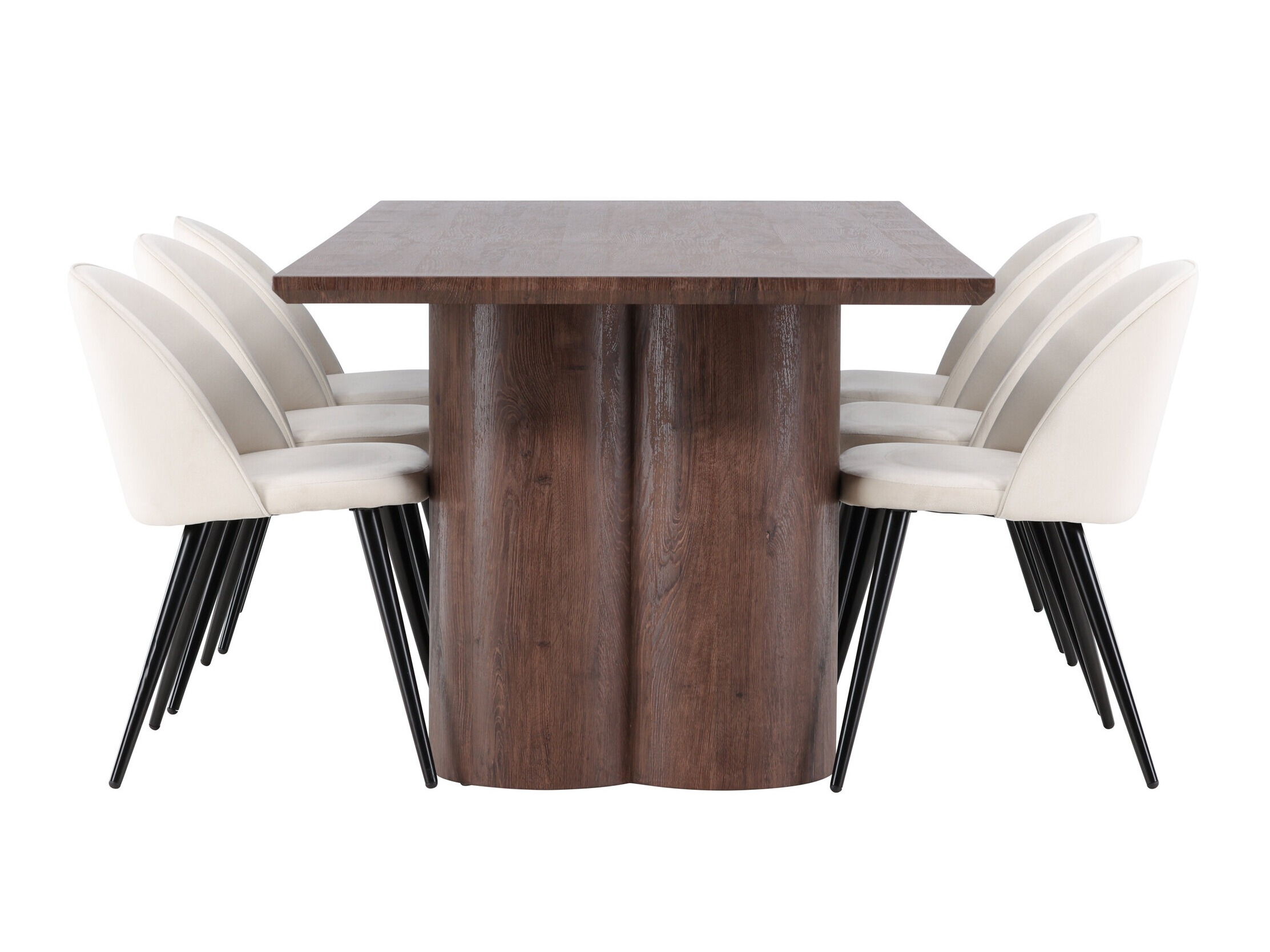 Salle à manger complète Dallas 5330 (Marron)