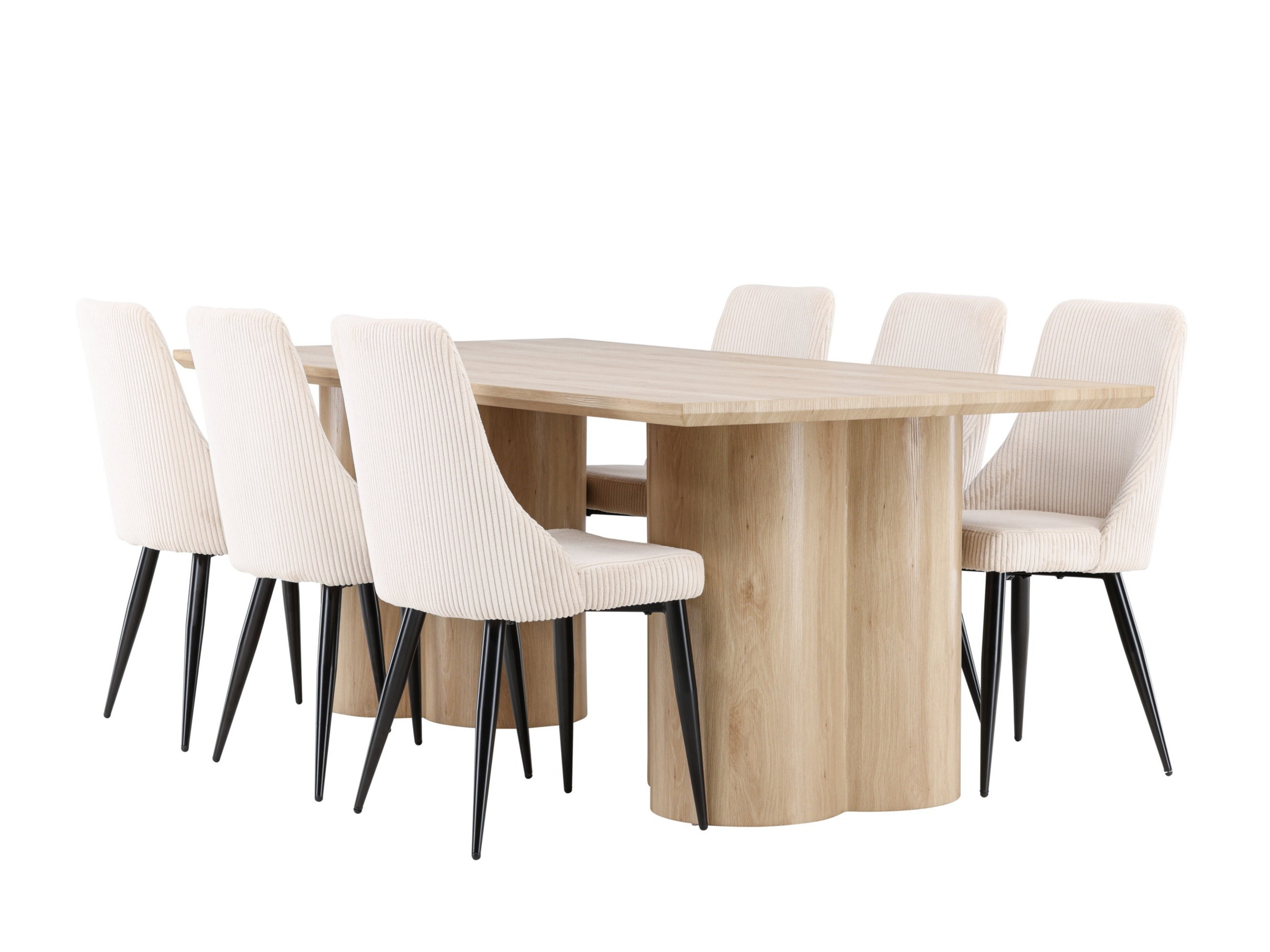 Salle à manger complète Dallas 5179 (Clair bois)