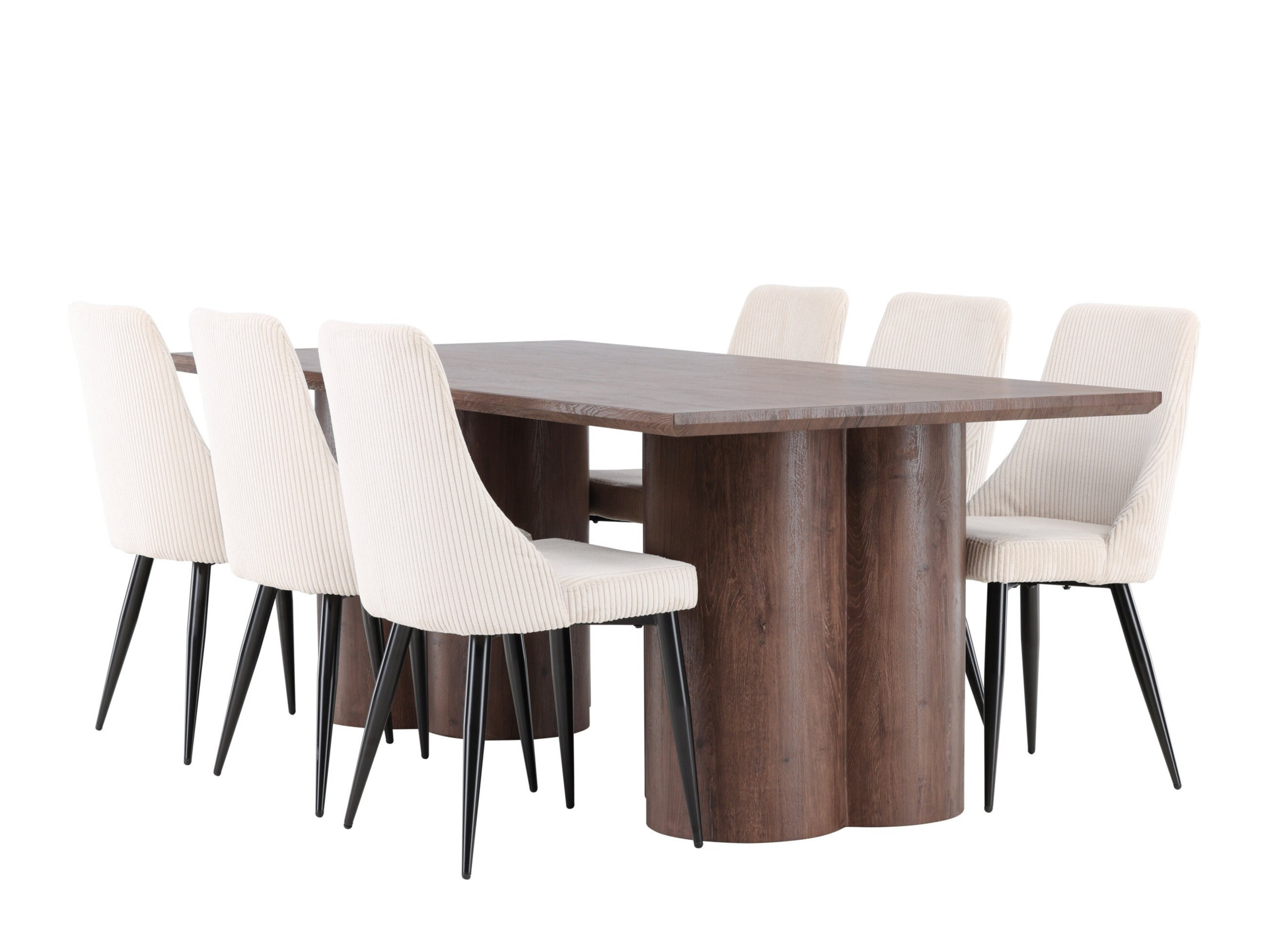 Salle à manger complète Dallas 5179 (Marron)