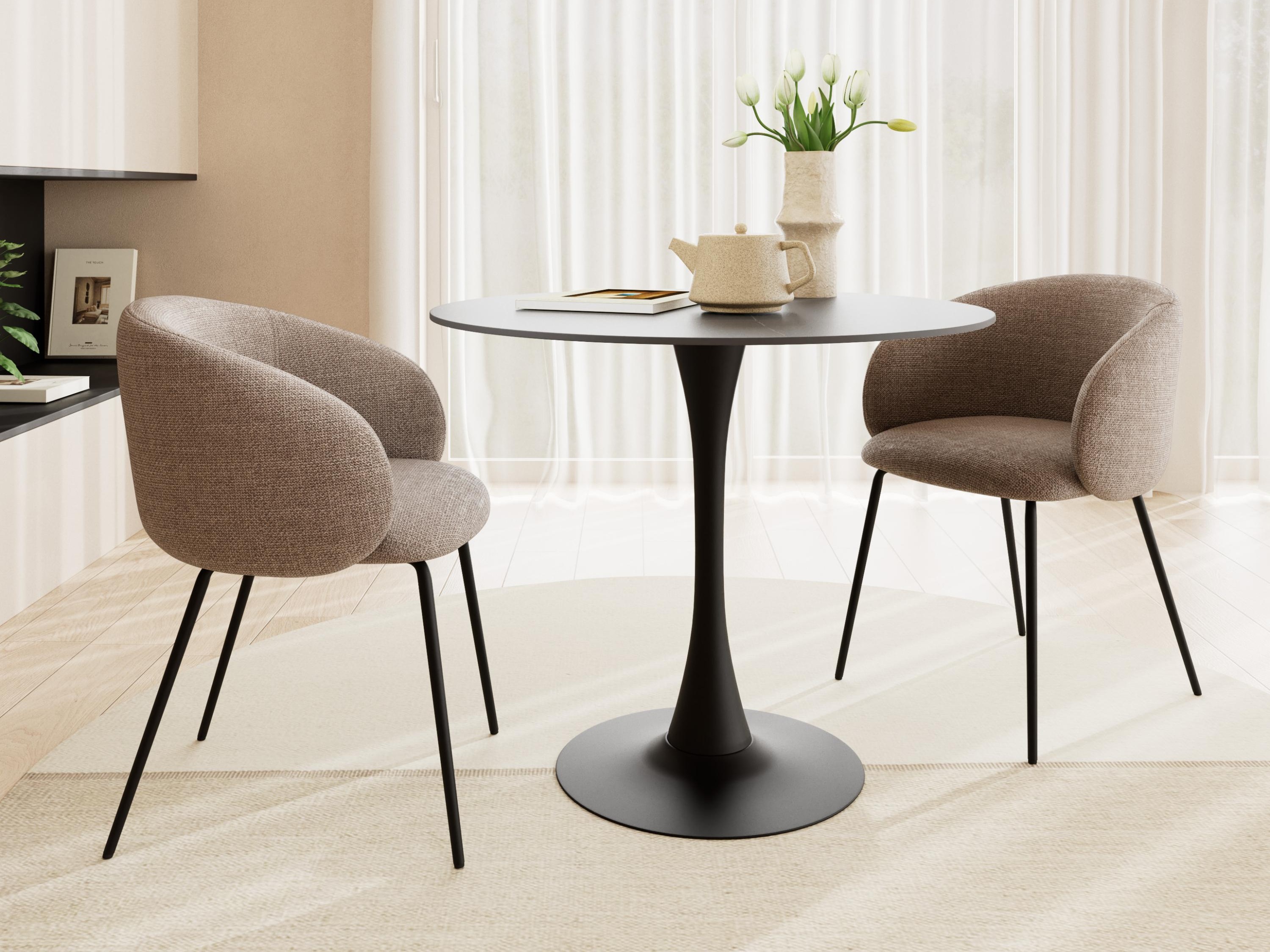 Chaise Norsica 862 (Marron + Noir)