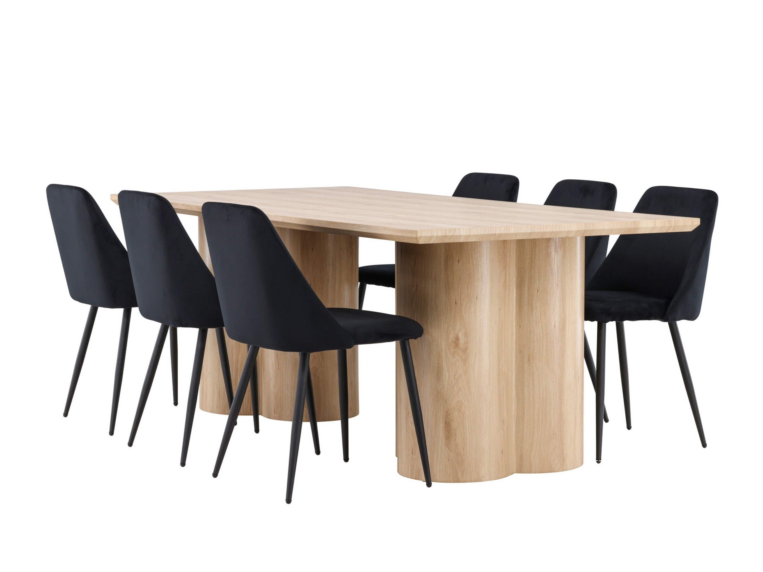 Salle à manger complète Dallas 5182 (Clair bois)