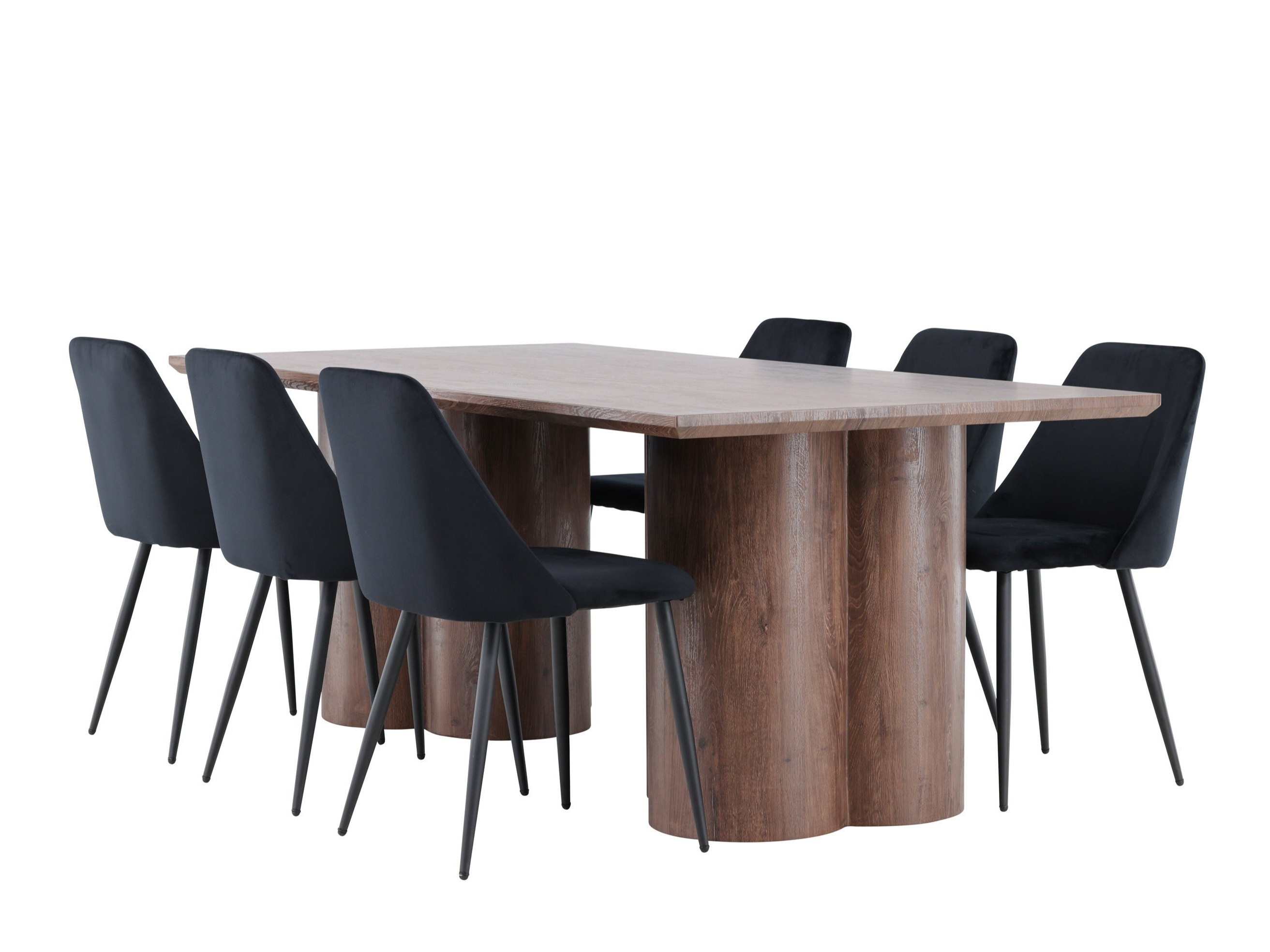 Salle à manger complète Dallas 5182 (Marron)