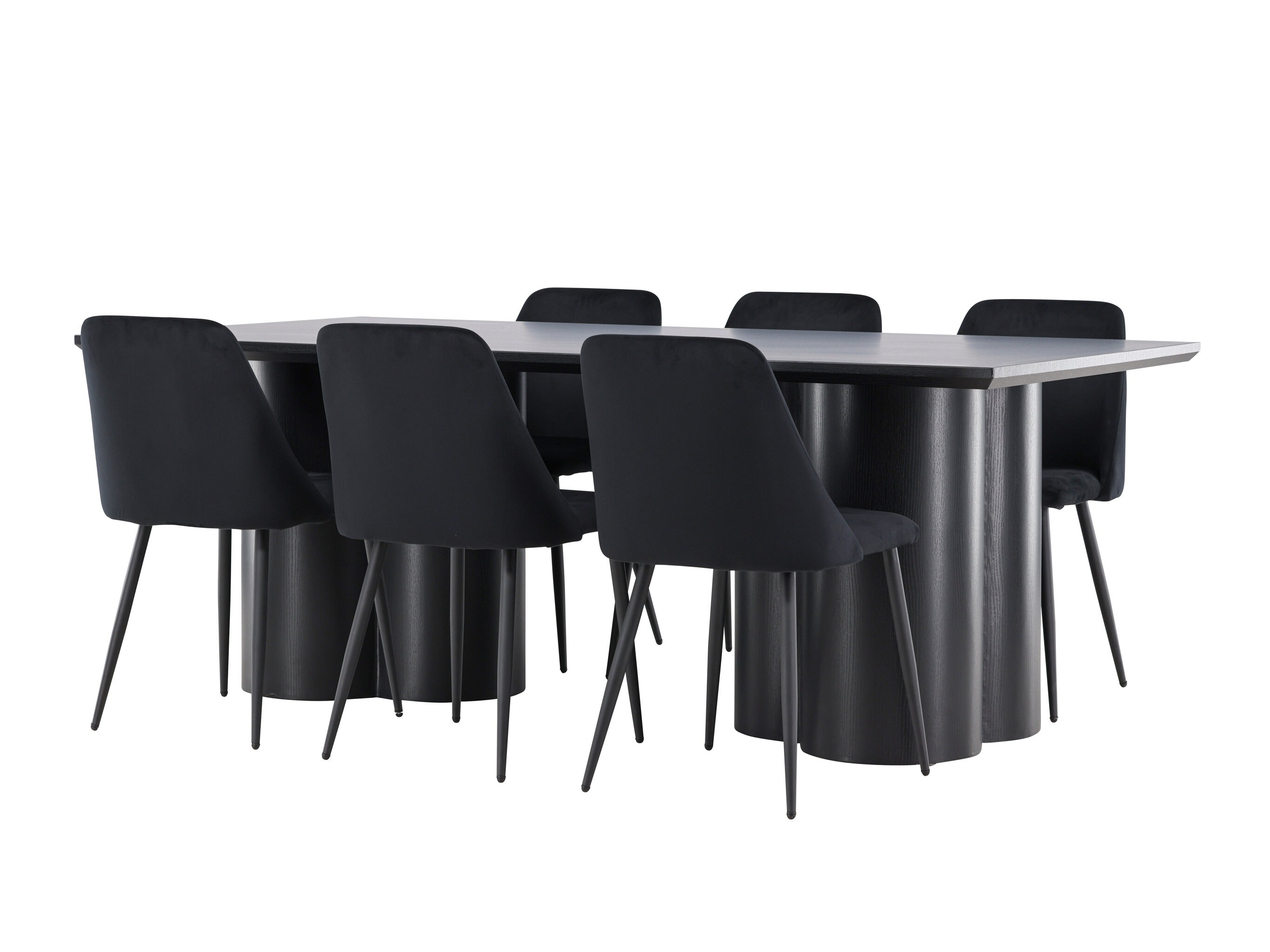 Salle à manger complète Dallas 5182 (Noir)