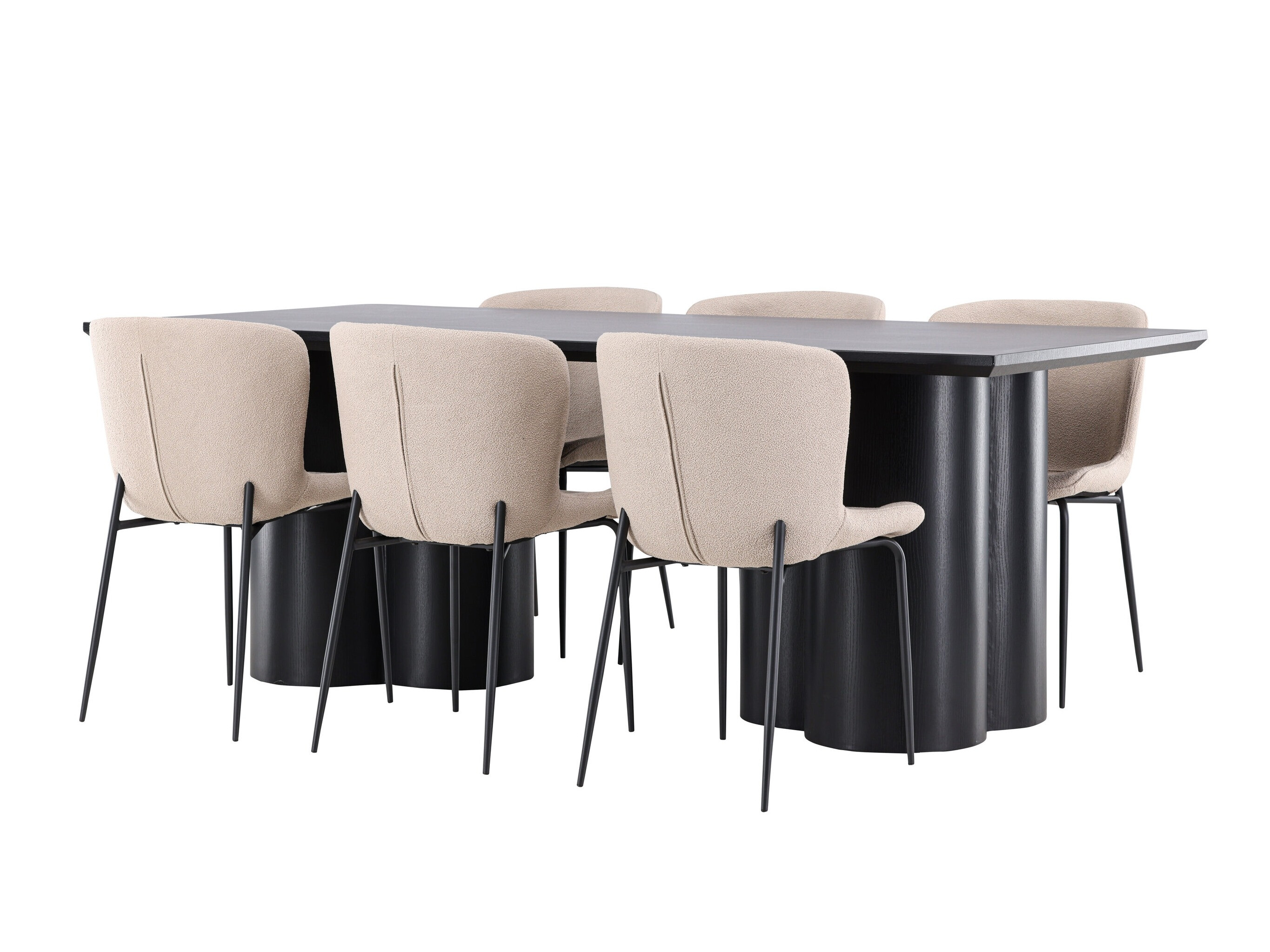 Salle à manger complète Dallas 5343 (Beige)