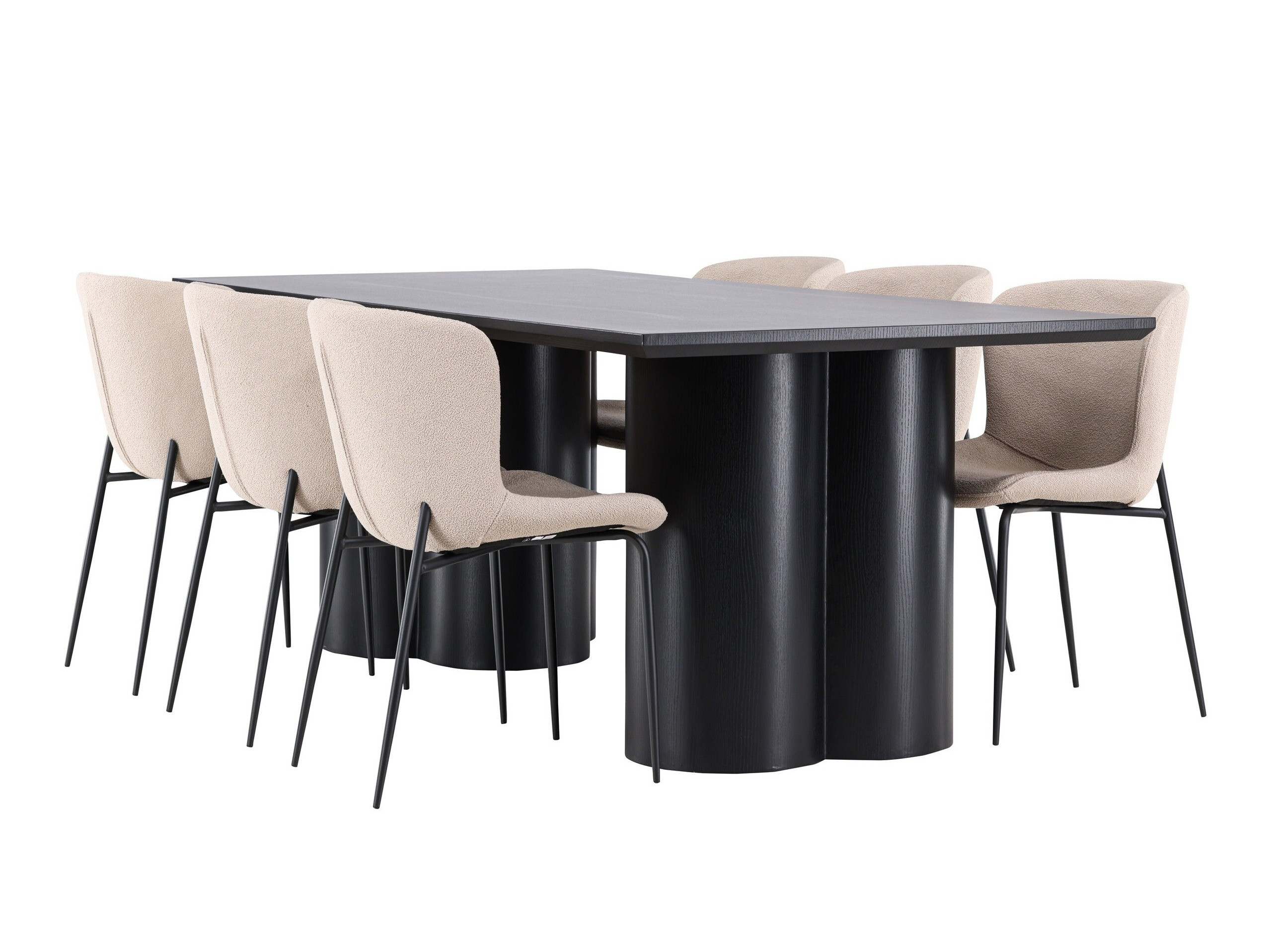 Salle à manger complète Dallas 5343 (Beige)