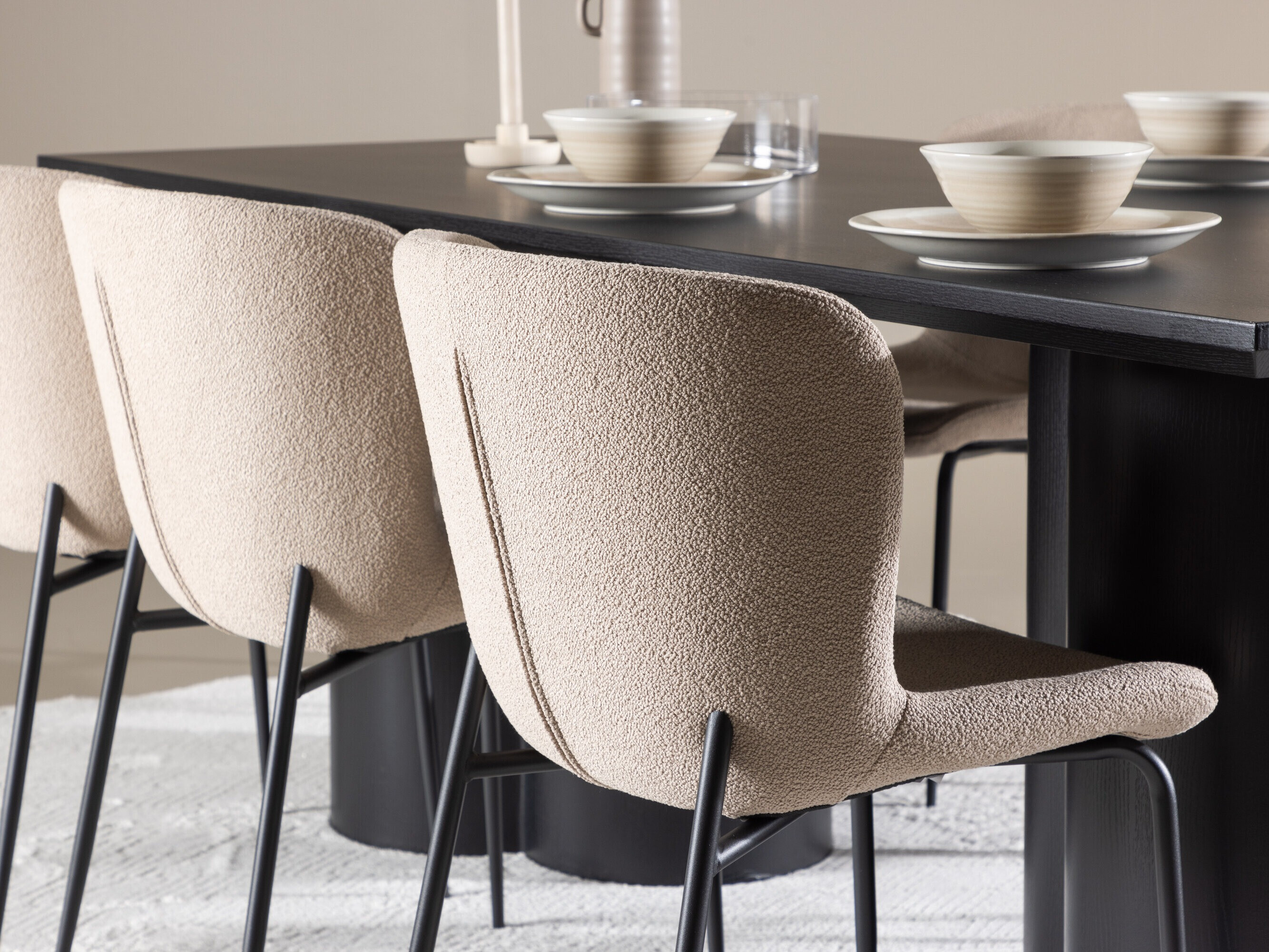 Salle à manger complète Dallas 5343 (Beige)