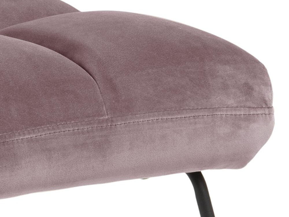 Fauteuil Norsica 370 (Rose Dusty + Noir)