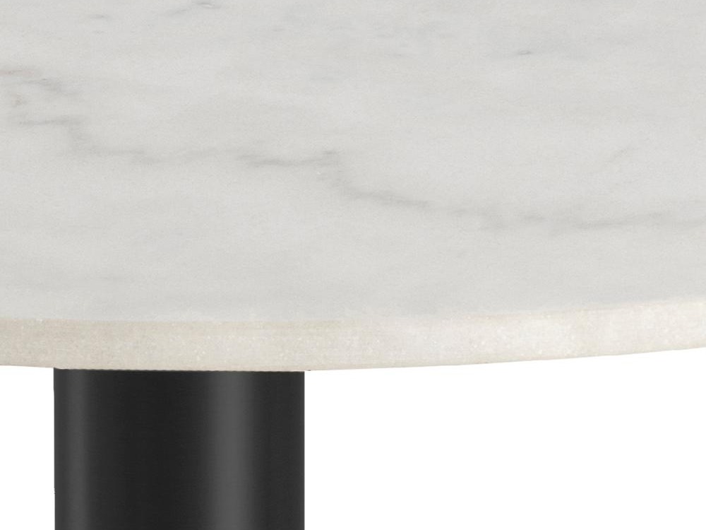 Table Norsica 420 (Noir + Marbre blanc)