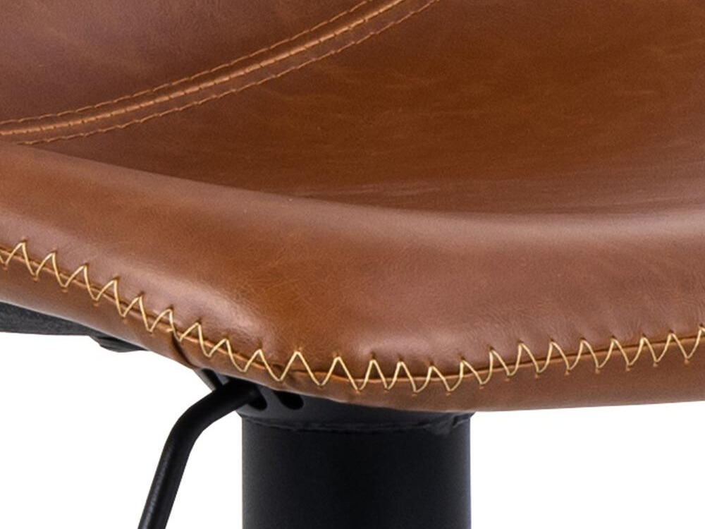 Chaise de bar mi-hauteur Norsica 500 (Noir + Marron)