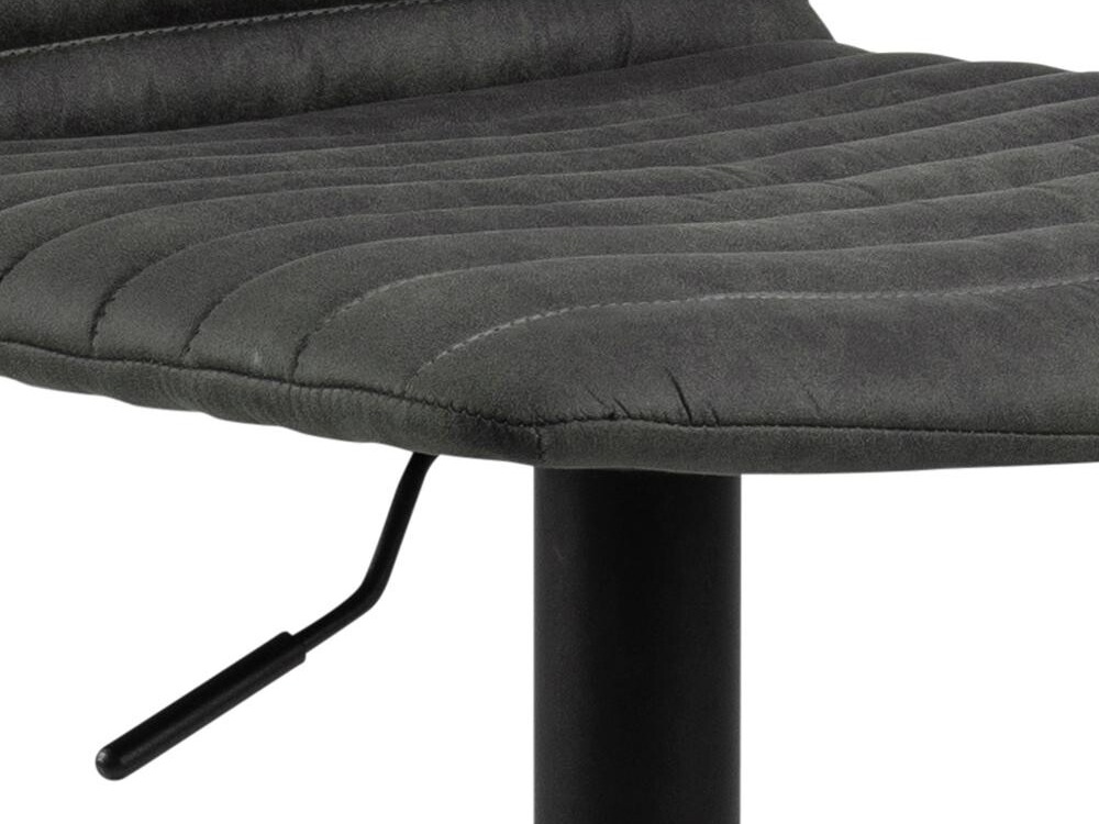 Chaise de bar mi-hauteur Norsica 501 (Anthracite + Noir)