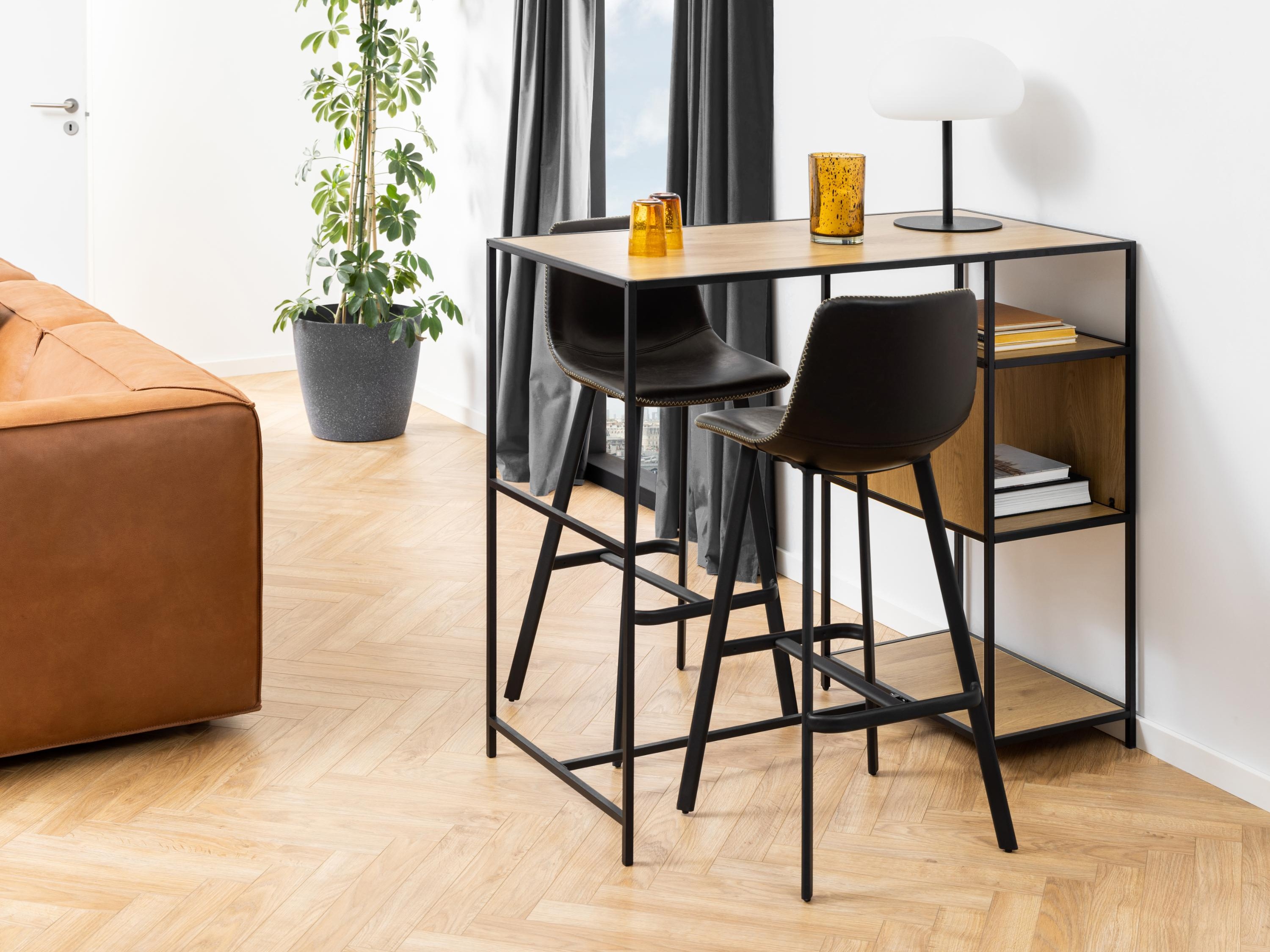 Chaise de bar Norsica 444 (Noir)