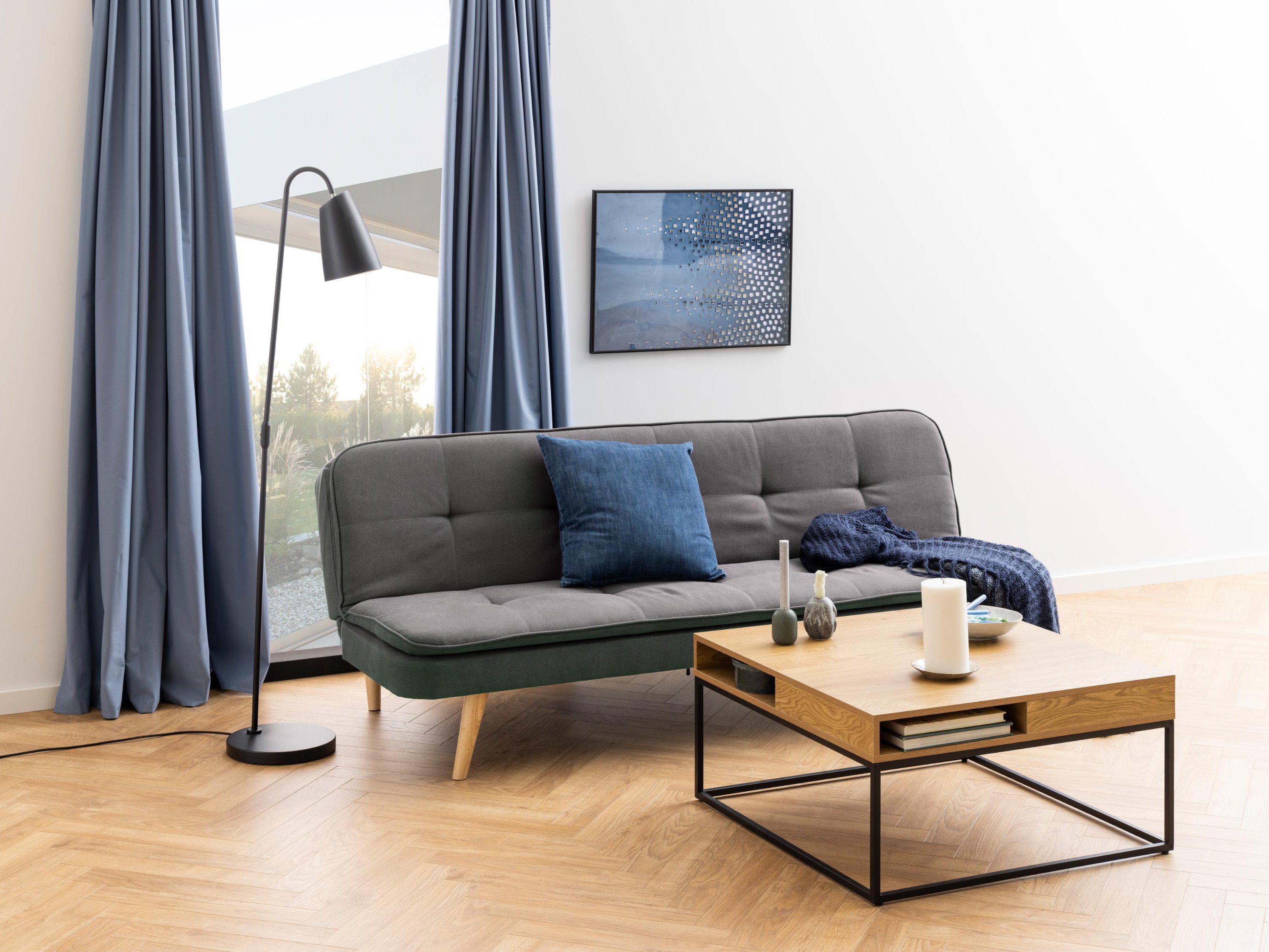 Table basse Norsica 477 (Chêne sauvage + Noir)